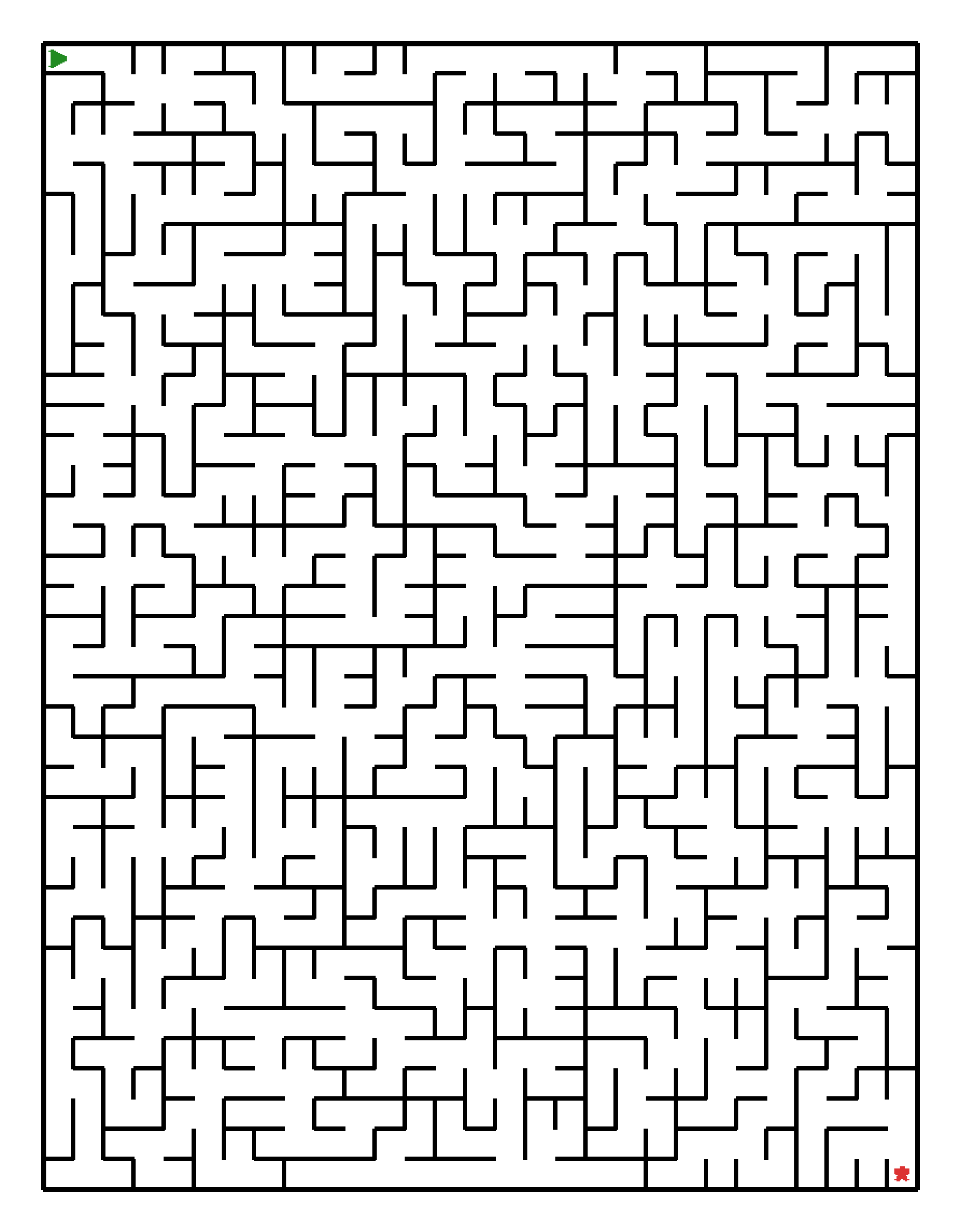 Labyrinth-Rätsel Labyrinth (schwer) für Grundschule aus der Kategorie Labyrinth - kostenlos ausdrucken