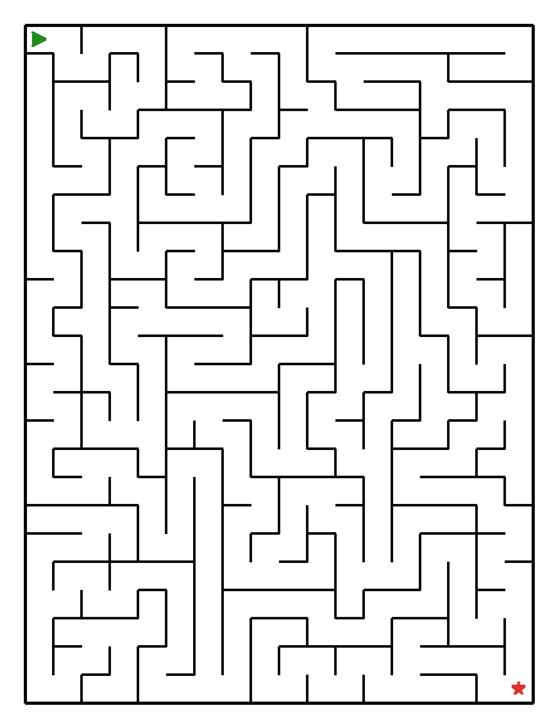 Labyrinth-Rätsel Labyrinth (leicht) für Grundschule aus der Kategorie Labyrinth - kostenlos ausdrucken