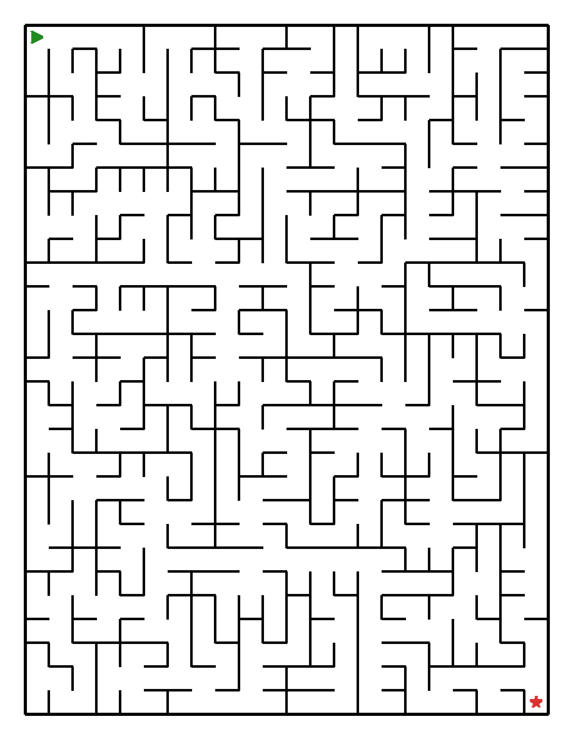 Labyrinth-Rätsel Labyrinth (mittel) für Grundschule aus der Kategorie Labyrinth - kostenlos ausdrucken