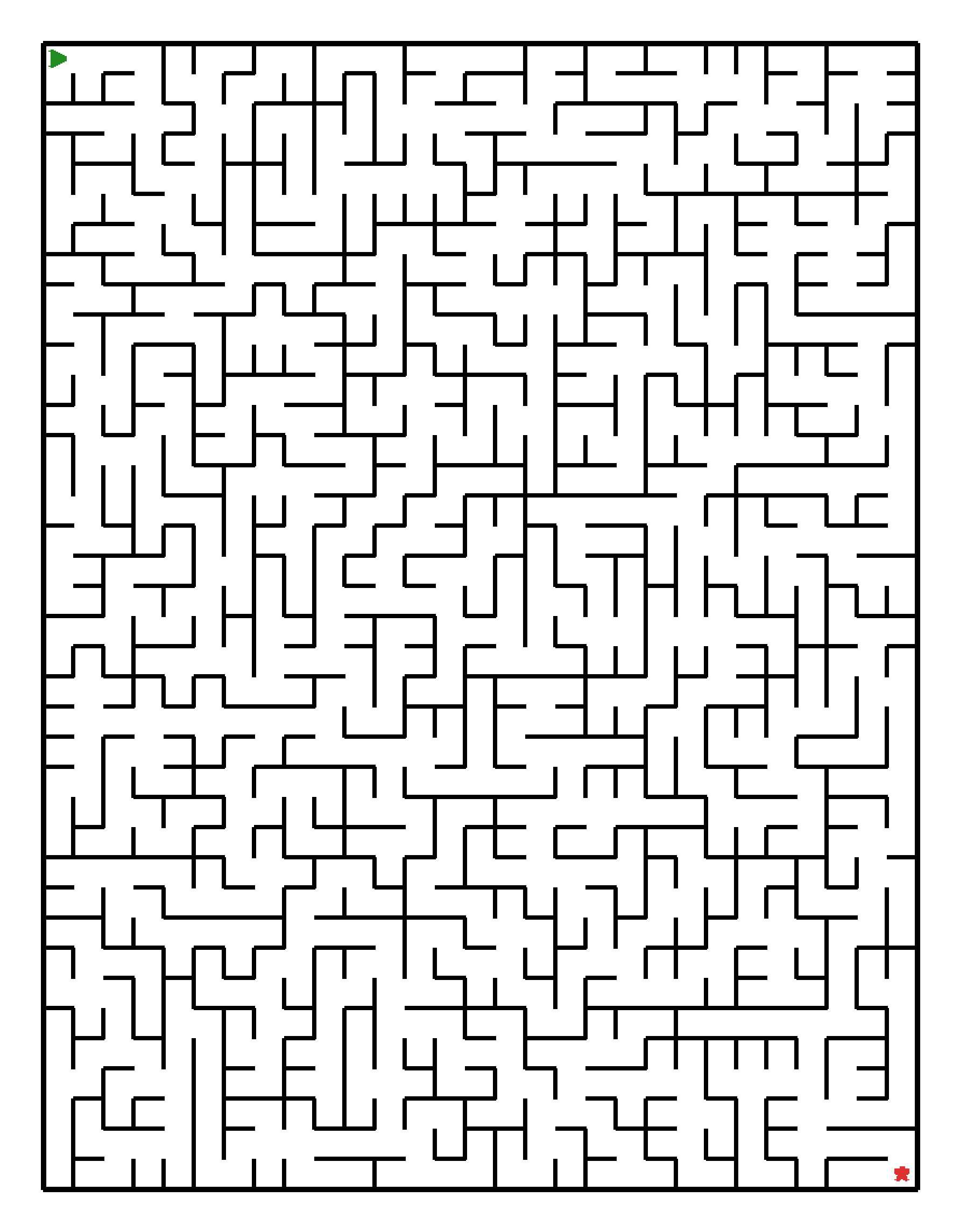 Labyrinth-Rätsel Labyrinth (schwer) für Grundschule aus der Kategorie Labyrinth - kostenlos ausdrucken