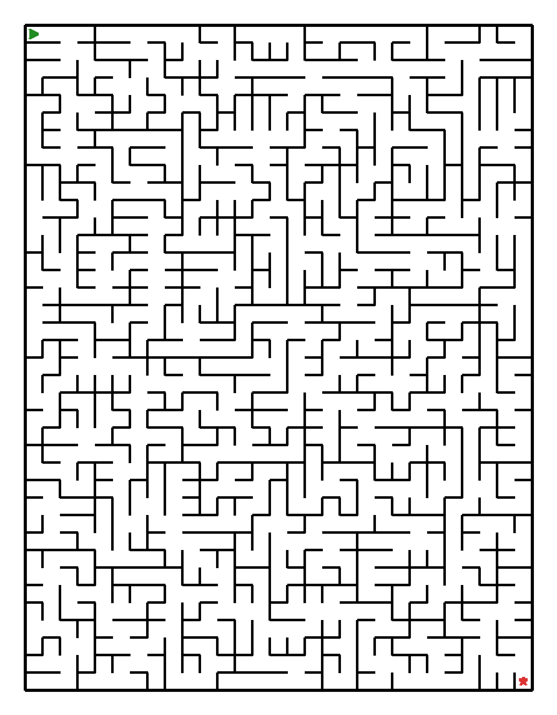 Labyrinth-Rätsel Labyrinth (schwer) für Grundschule aus der Kategorie Labyrinth - kostenlos ausdrucken