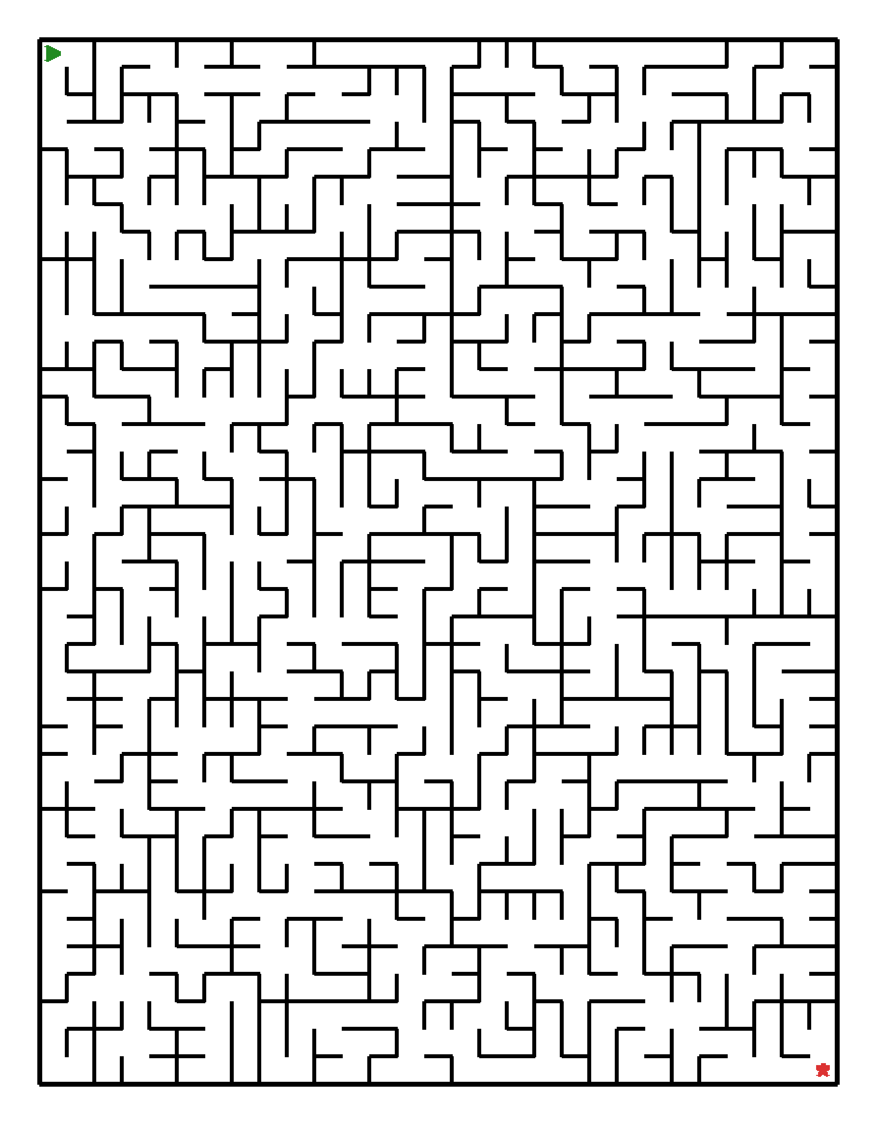 Labyrinth-Rätsel Labyrinth (schwer) für Grundschule aus der Kategorie Labyrinth - kostenlos ausdrucken