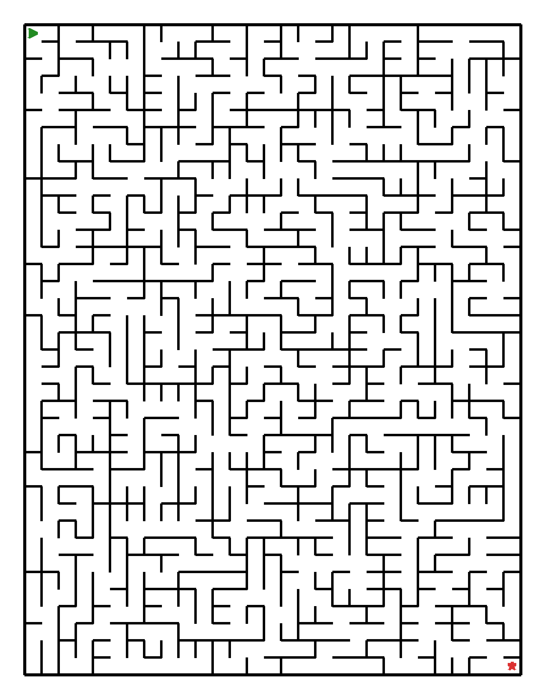 Labyrinth-Rätsel Labyrinth (schwer) für Grundschule aus der Kategorie Labyrinth - kostenlos ausdrucken