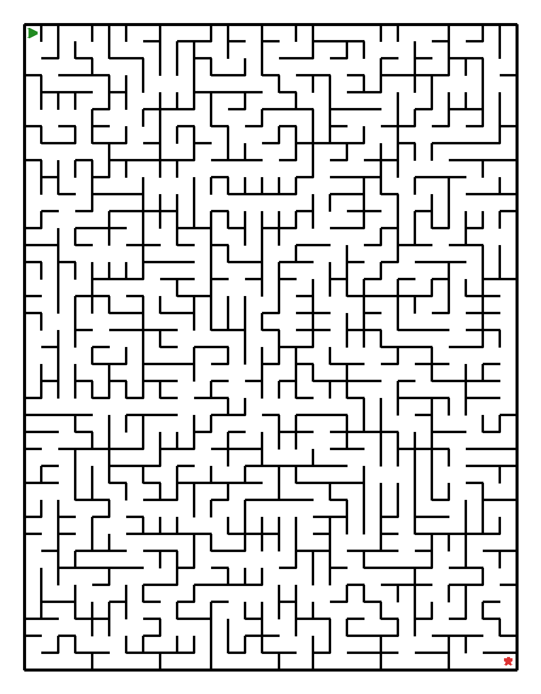 Labyrinth-Rätsel Labyrinth (schwer) für Grundschule aus der Kategorie Labyrinth - kostenlos ausdrucken