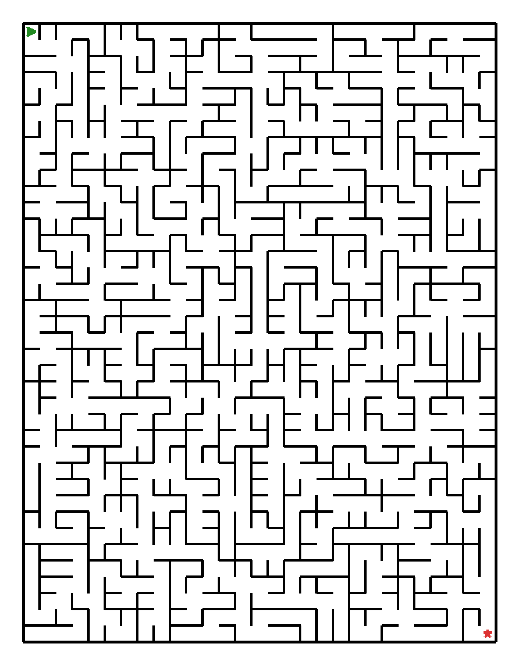 Labyrinth-Rätsel Labyrinth (schwer) für Grundschule aus der Kategorie Labyrinth - kostenlos ausdrucken