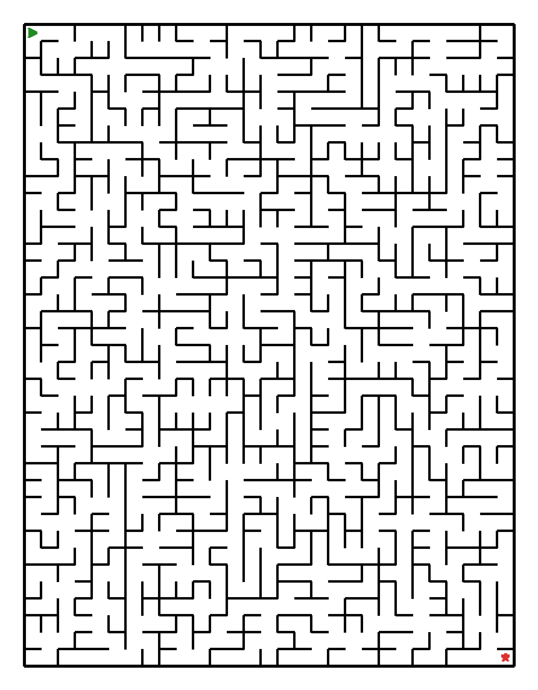 Labyrinth-Rätsel Labyrinth (schwer) für Grundschule aus der Kategorie Labyrinth - kostenlos ausdrucken