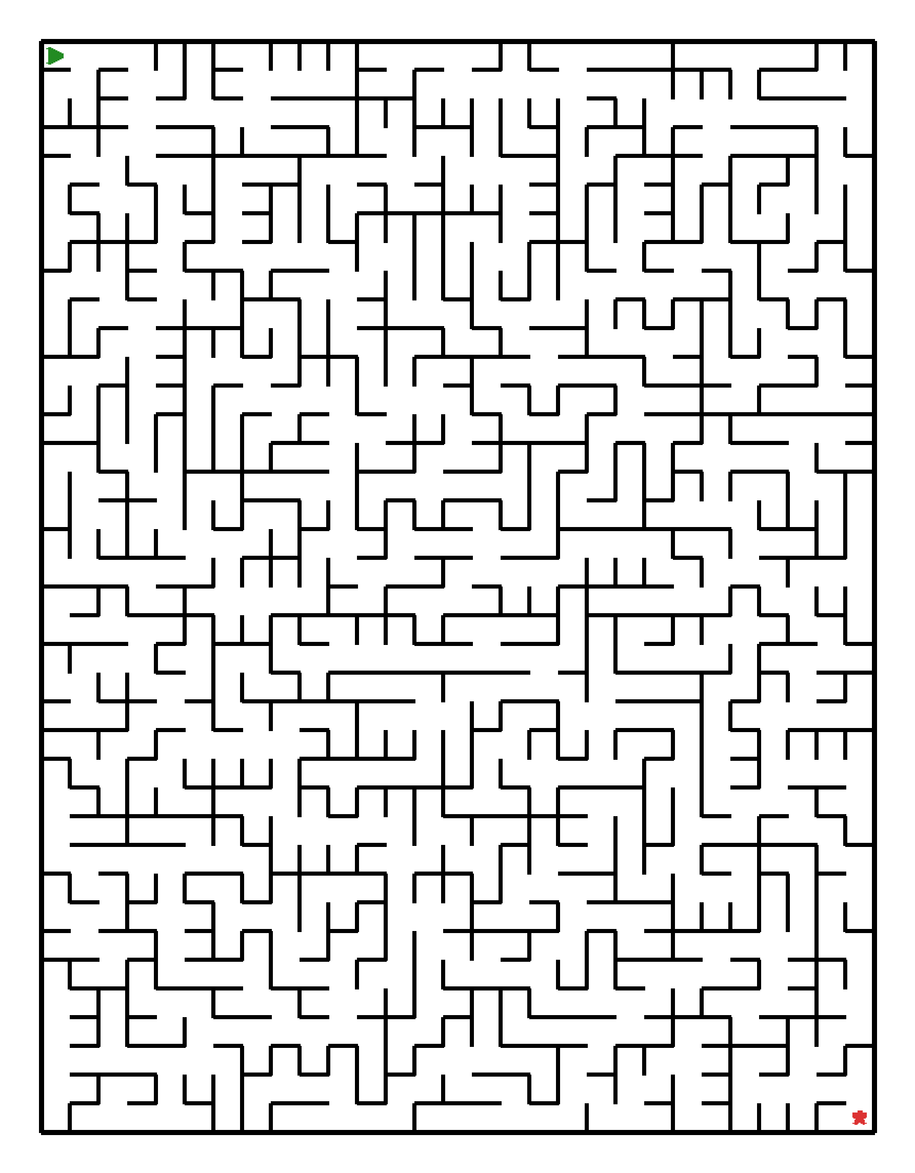 Labyrinth-Rätsel Labyrinth (schwer) für Grundschule aus der Kategorie Labyrinth - kostenlos ausdrucken