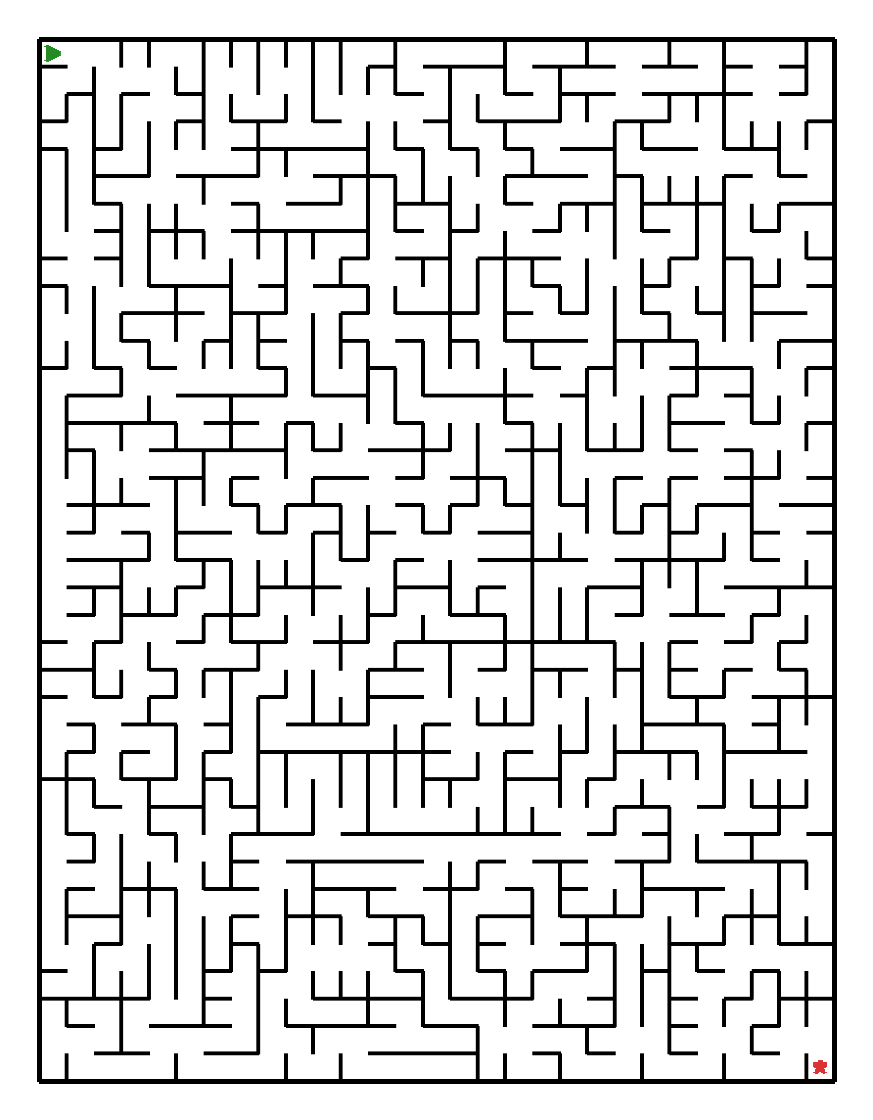 Labyrinth-Rätsel Labyrinth (schwer) für Grundschule aus der Kategorie Labyrinth - kostenlos ausdrucken