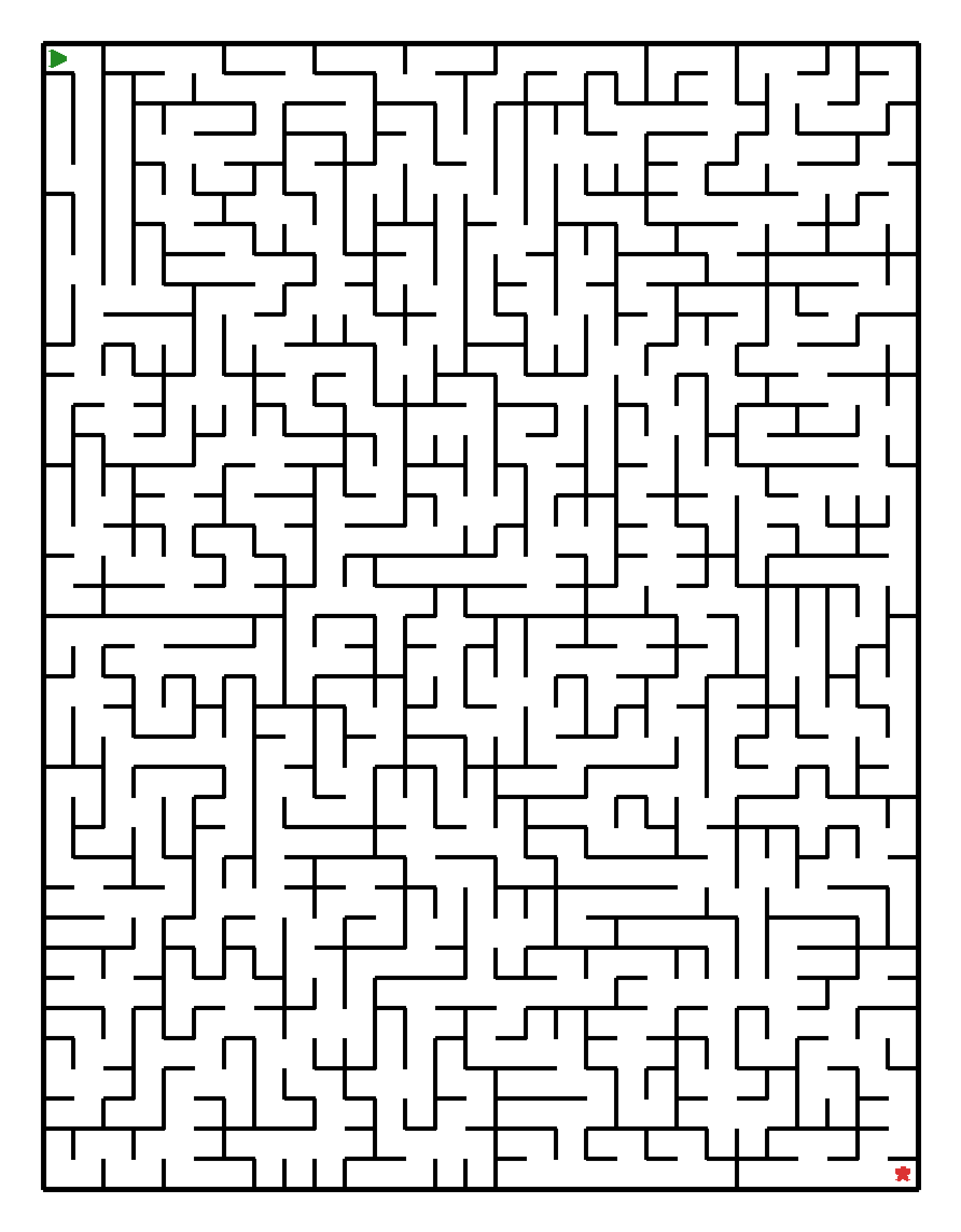 Labyrinth-Rätsel Labyrinth (schwer) für Grundschule aus der Kategorie Labyrinth - kostenlos ausdrucken