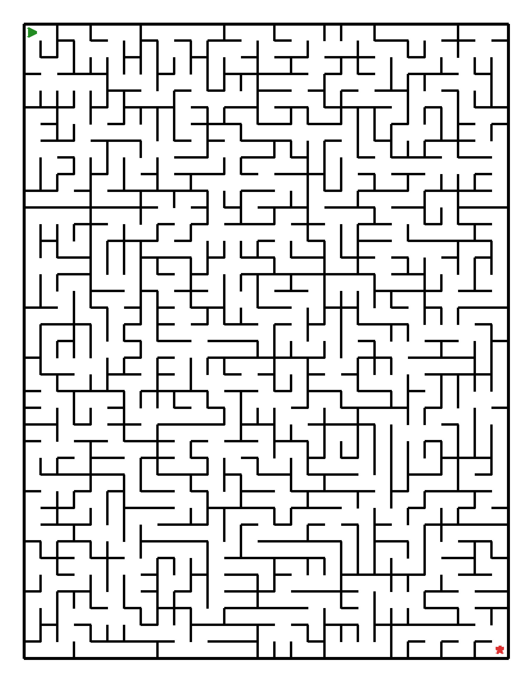 Labyrinth-Rätsel Labyrinth (schwer) für Grundschule aus der Kategorie Labyrinth - kostenlos ausdrucken