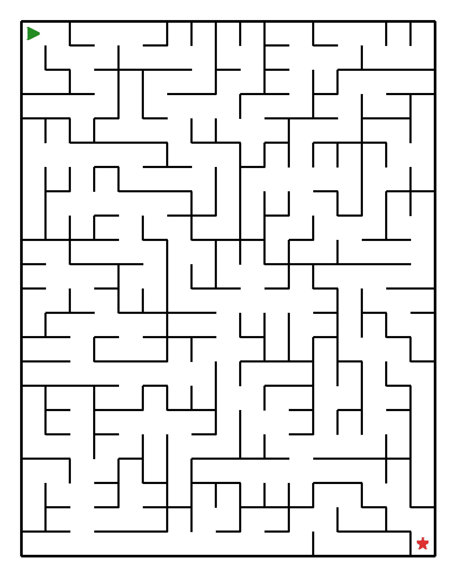 Labyrinth-Rätsel Labyrinth (mittel) für Grundschule aus der Kategorie Labyrinth - kostenlos ausdrucken