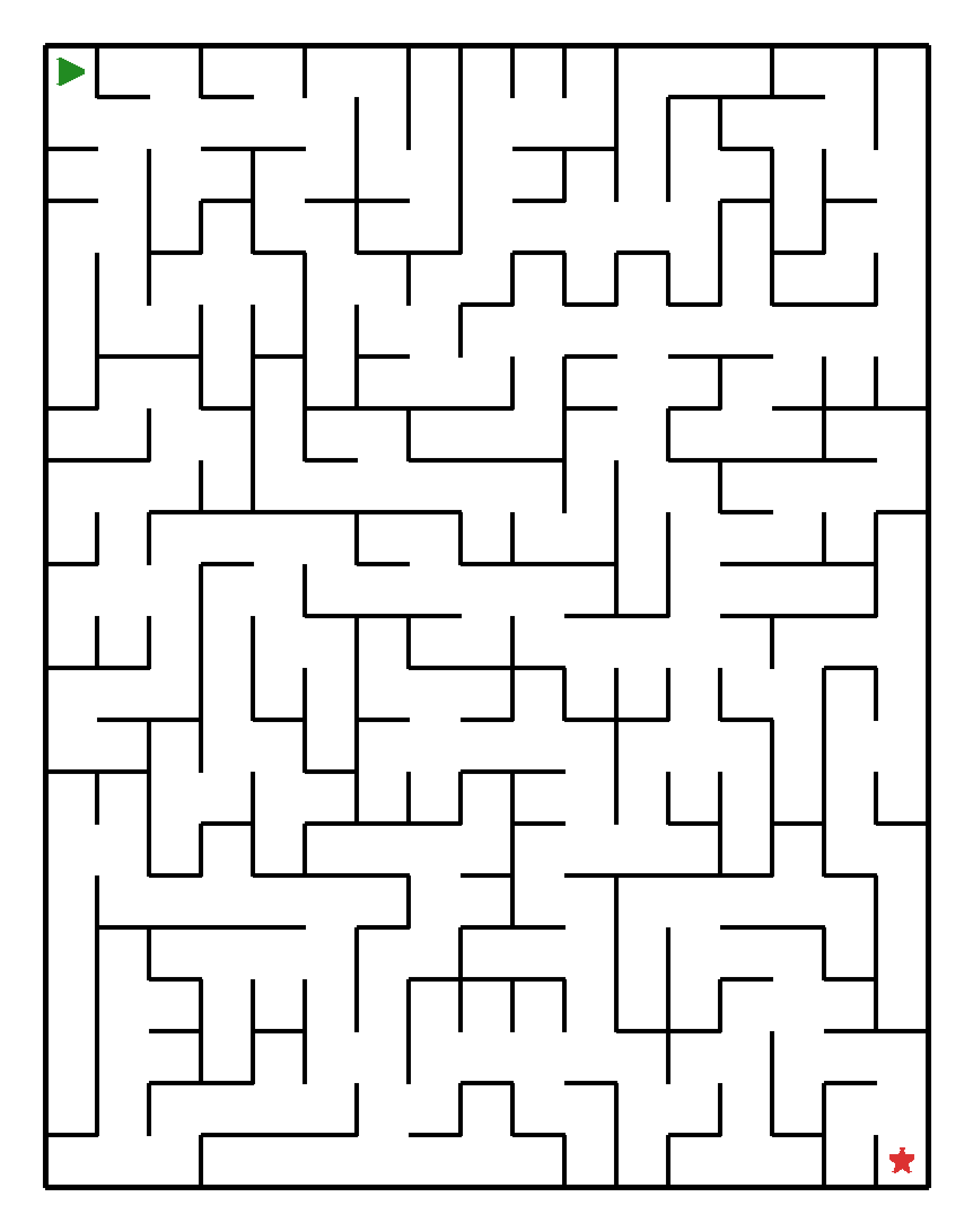 Labyrinth-Rätsel Labyrinth (mittel) für Grundschule aus der Kategorie Labyrinth - kostenlos ausdrucken