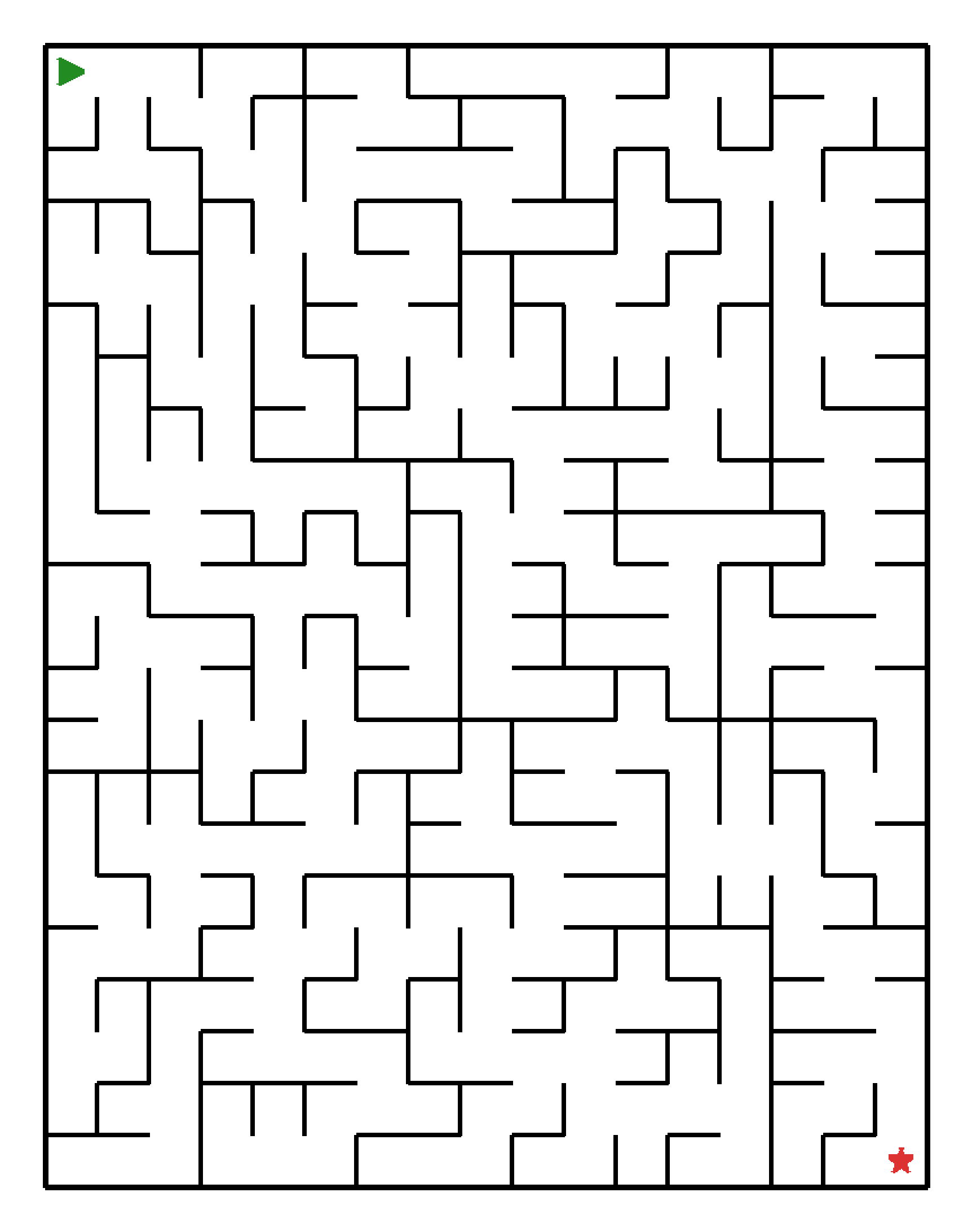 Labyrinth-Rätsel Labyrinth (mittel) für Grundschule aus der Kategorie Labyrinth - kostenlos ausdrucken