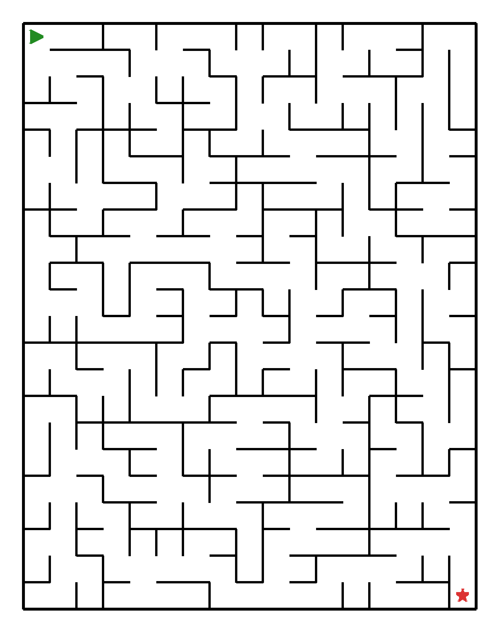 Labyrinth-Rätsel Labyrinth (mittel) für Grundschule aus der Kategorie Labyrinth - kostenlos ausdrucken