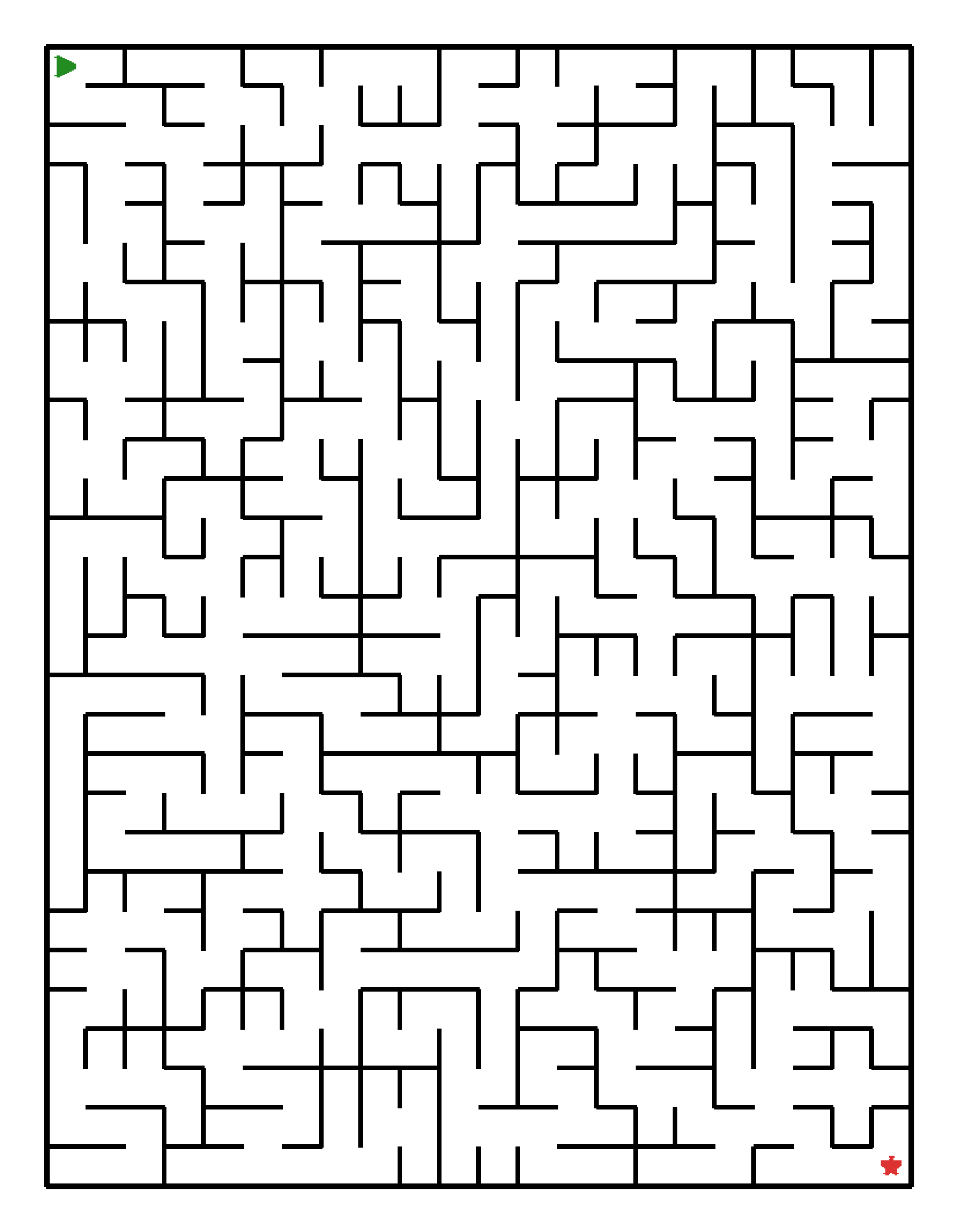 Labyrinth-Rätsel Labyrinth (schwer) für Grundschule aus der Kategorie Labyrinth - kostenlos ausdrucken