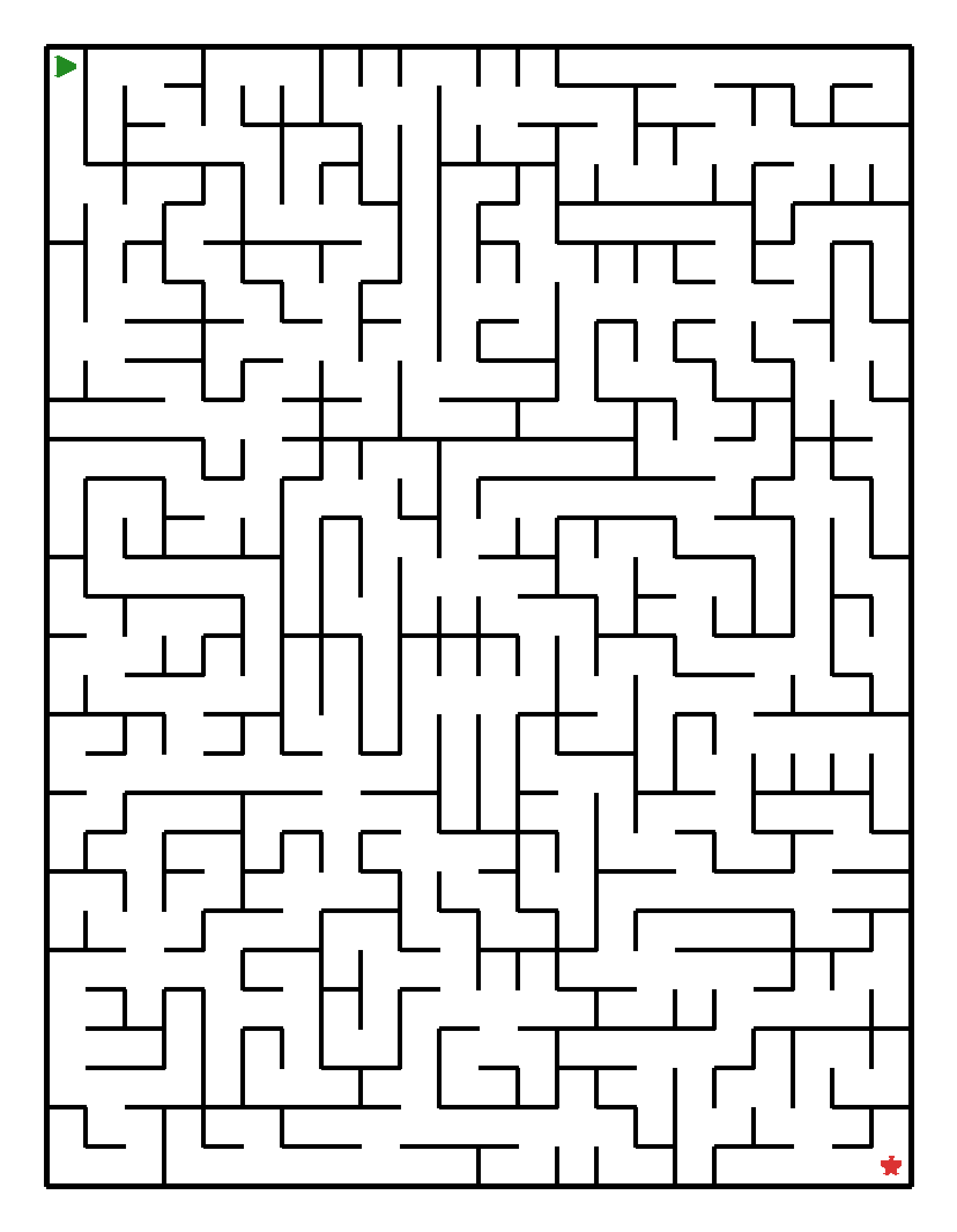 Labyrinth-Rätsel Labyrinth (schwer) für Grundschule aus der Kategorie Labyrinth - kostenlos ausdrucken