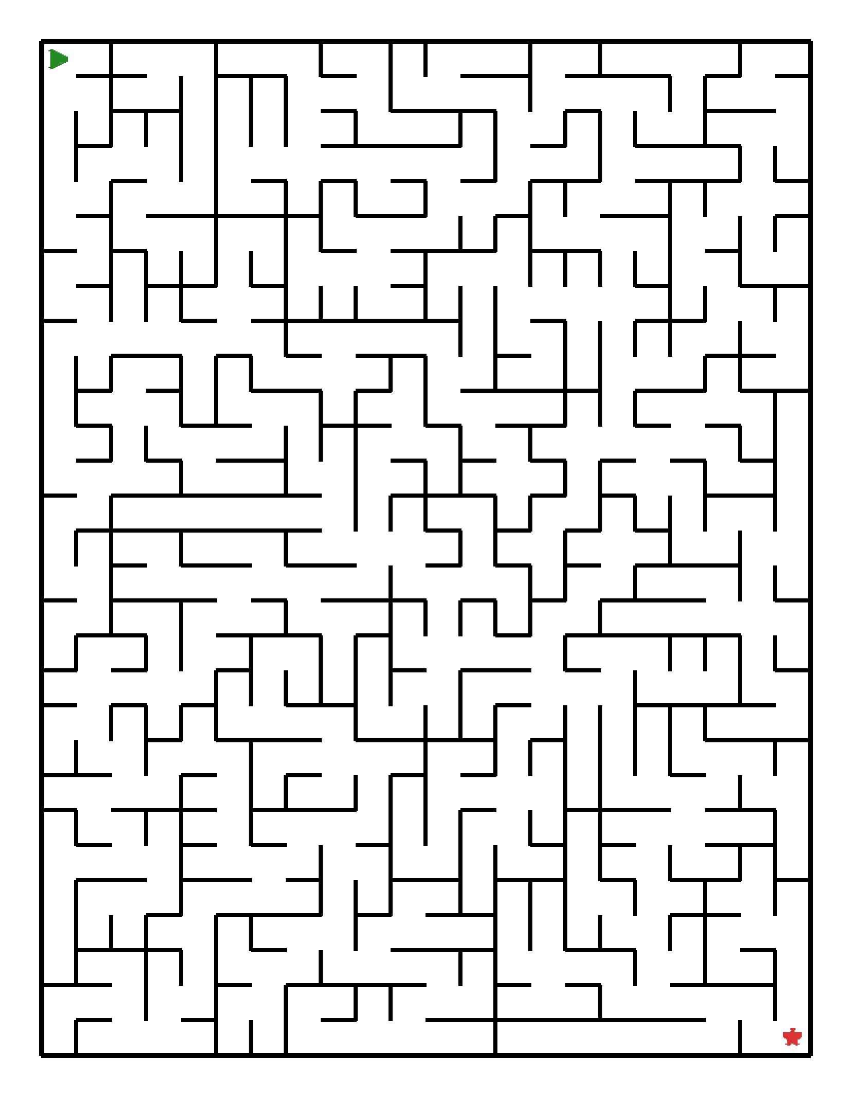 Labyrinth-Rätsel Labyrinth (schwer) für Grundschule aus der Kategorie Labyrinth - kostenlos ausdrucken