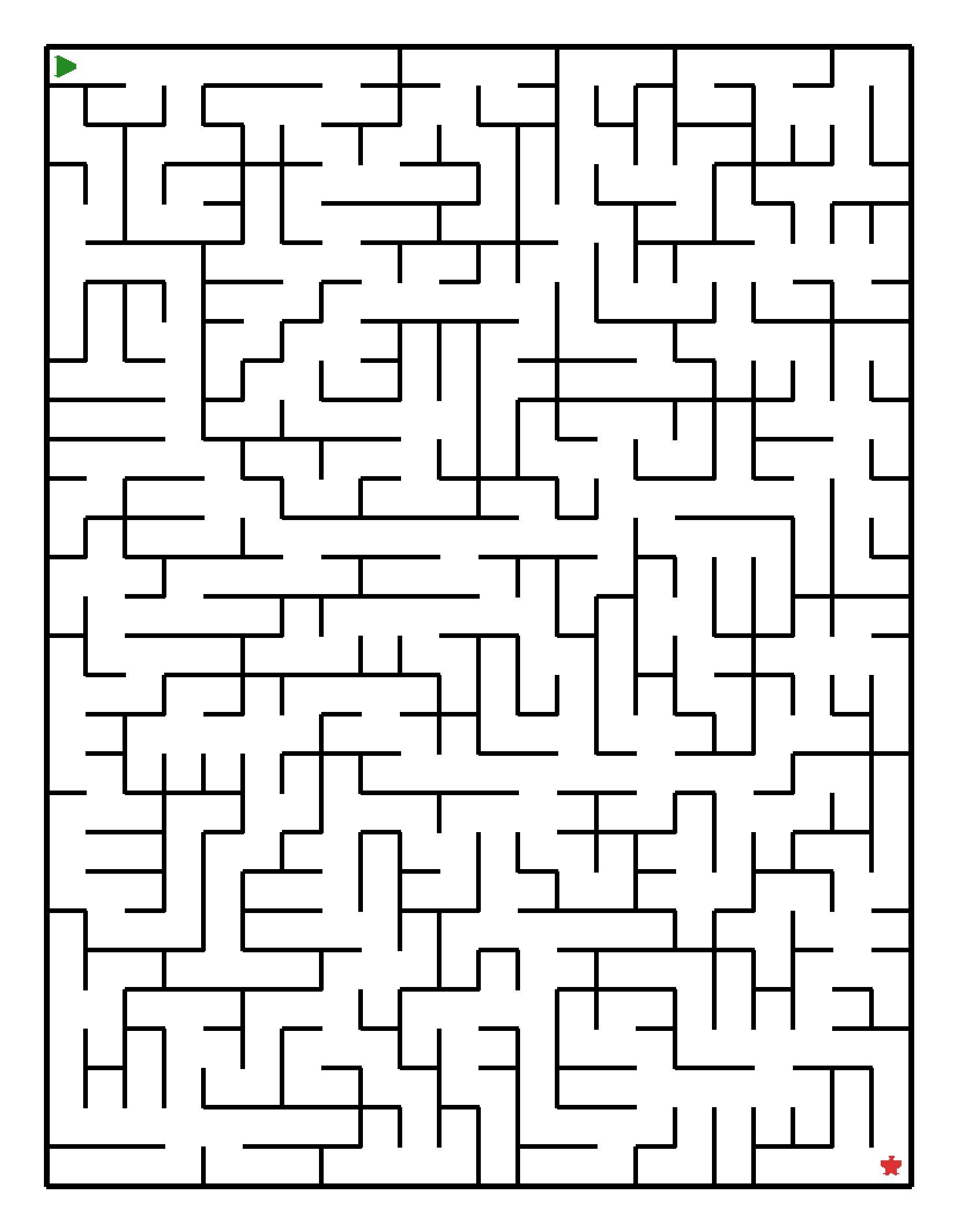 Labyrinth-Rätsel Labyrinth (schwer) für Grundschule aus der Kategorie Labyrinth - kostenlos ausdrucken