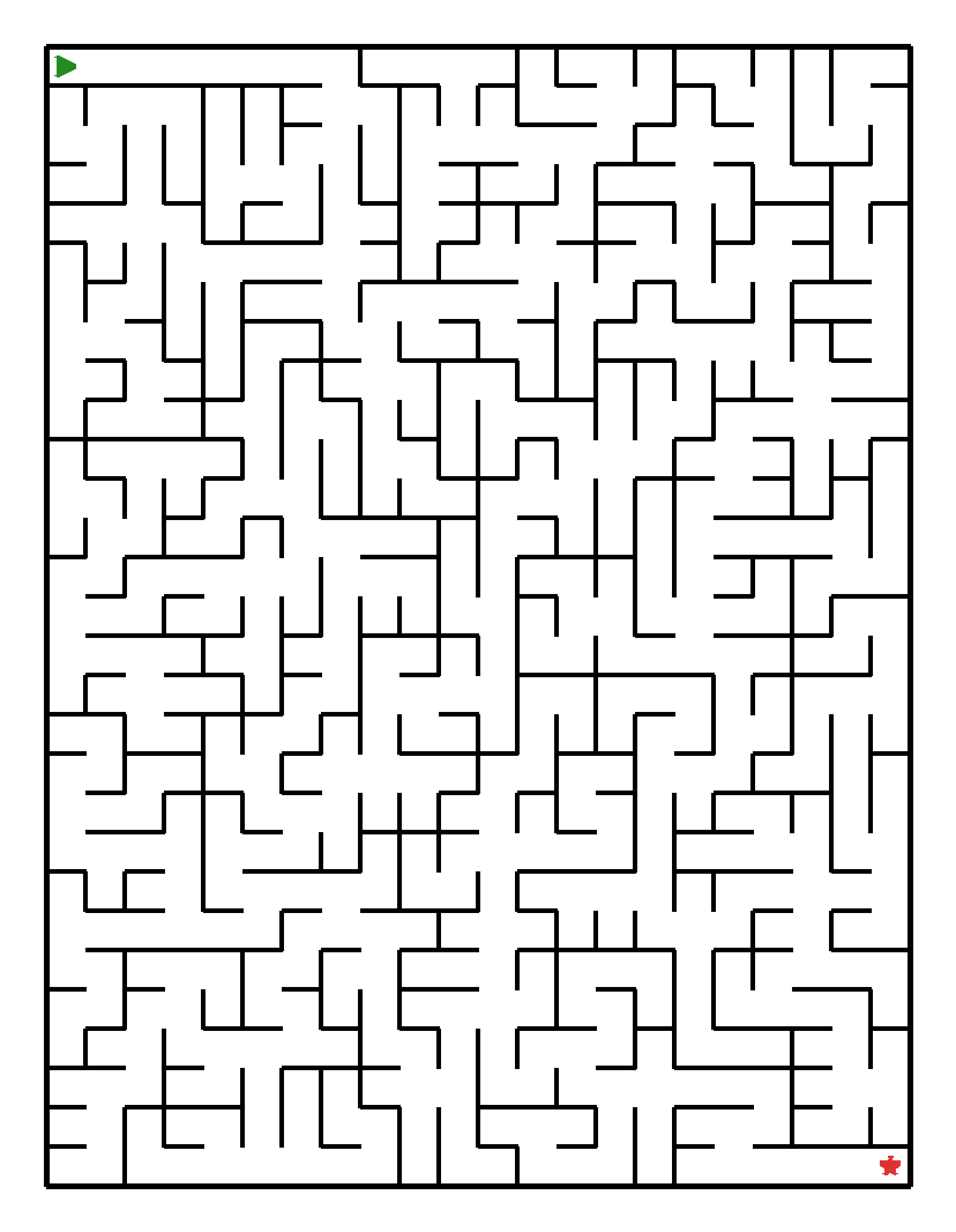 Labyrinth-Rätsel Labyrinth (schwer) für Grundschule aus der Kategorie Labyrinth - kostenlos ausdrucken