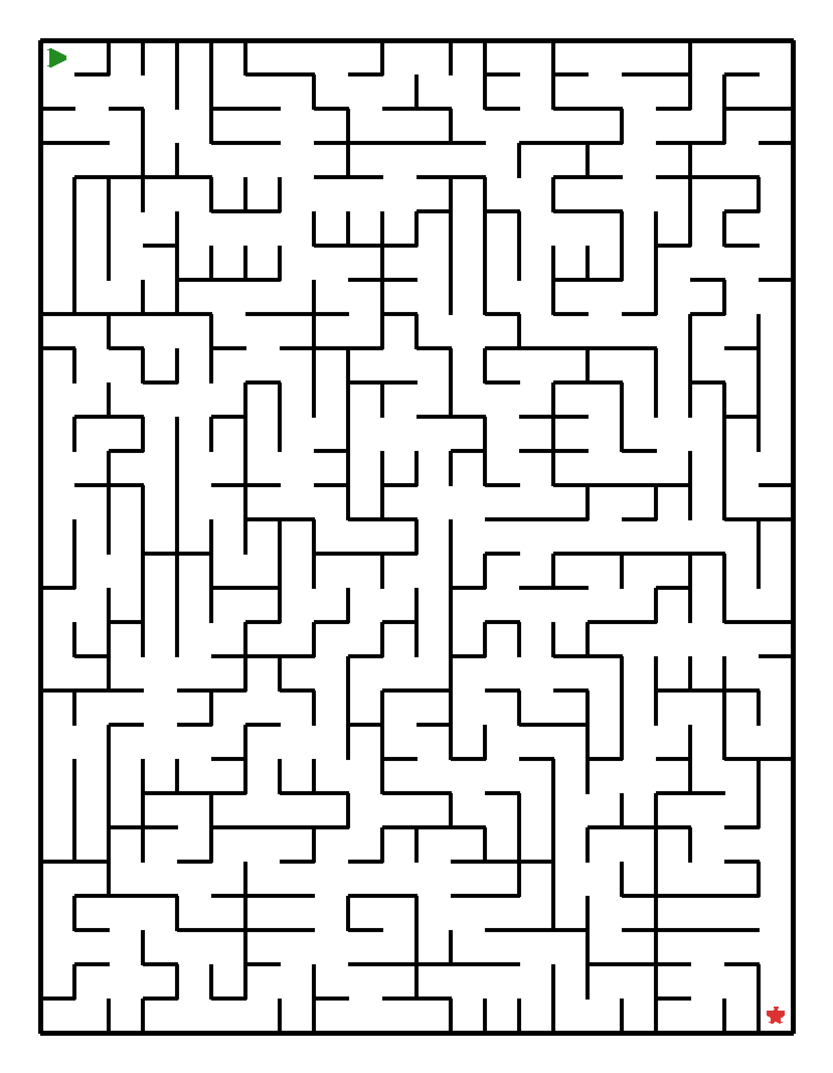 Labyrinth-Rätsel Labyrinth (schwer) für Grundschule aus der Kategorie Labyrinth - kostenlos ausdrucken