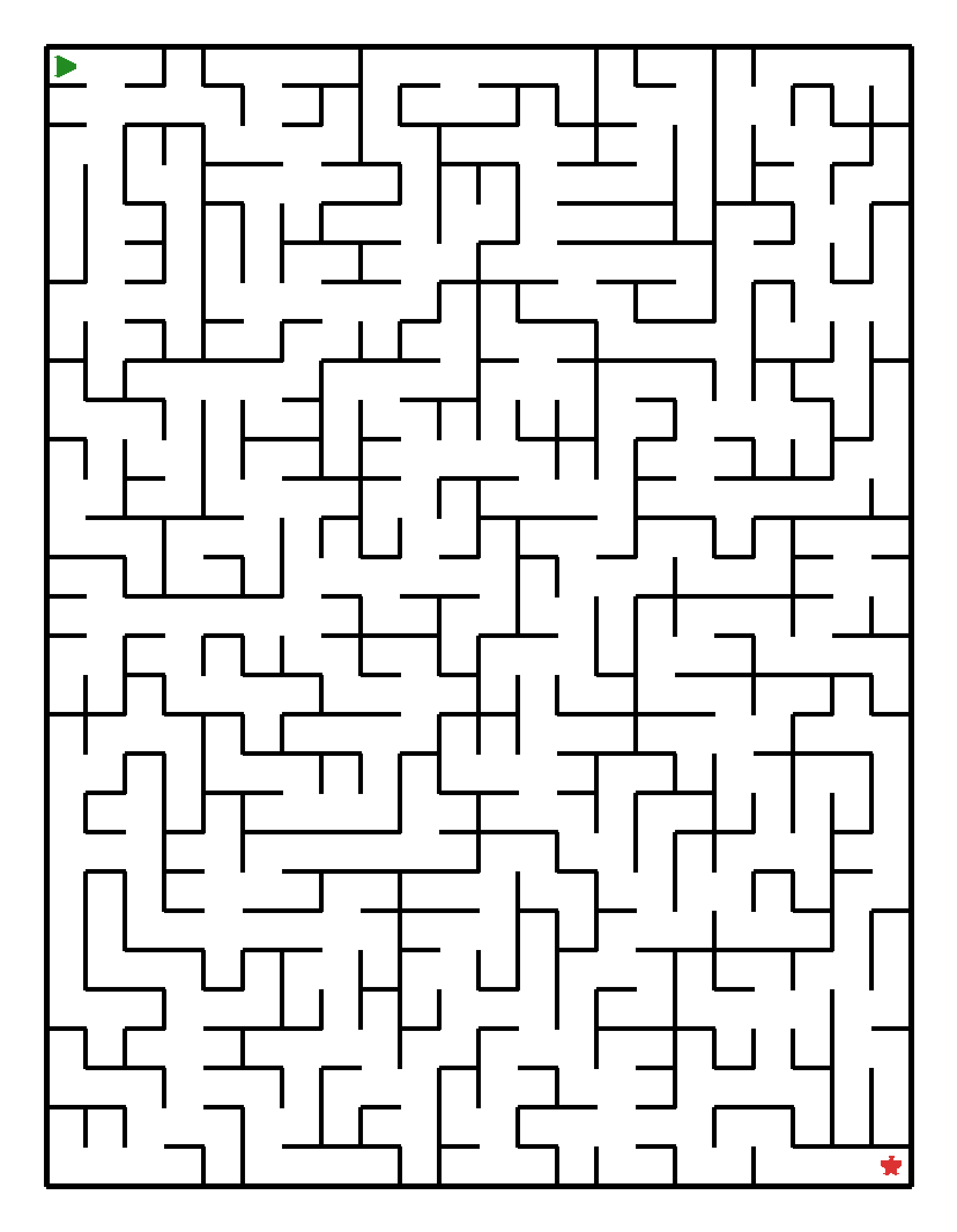 Labyrinth-Rätsel Labyrinth (schwer) für Grundschule aus der Kategorie Labyrinth - kostenlos ausdrucken