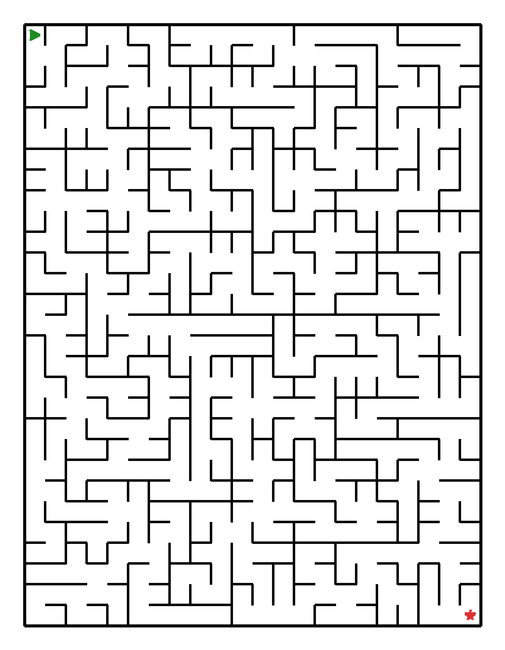 Labyrinth-Rätsel Labyrinth (schwer) für Grundschule aus der Kategorie Labyrinth - kostenlos ausdrucken