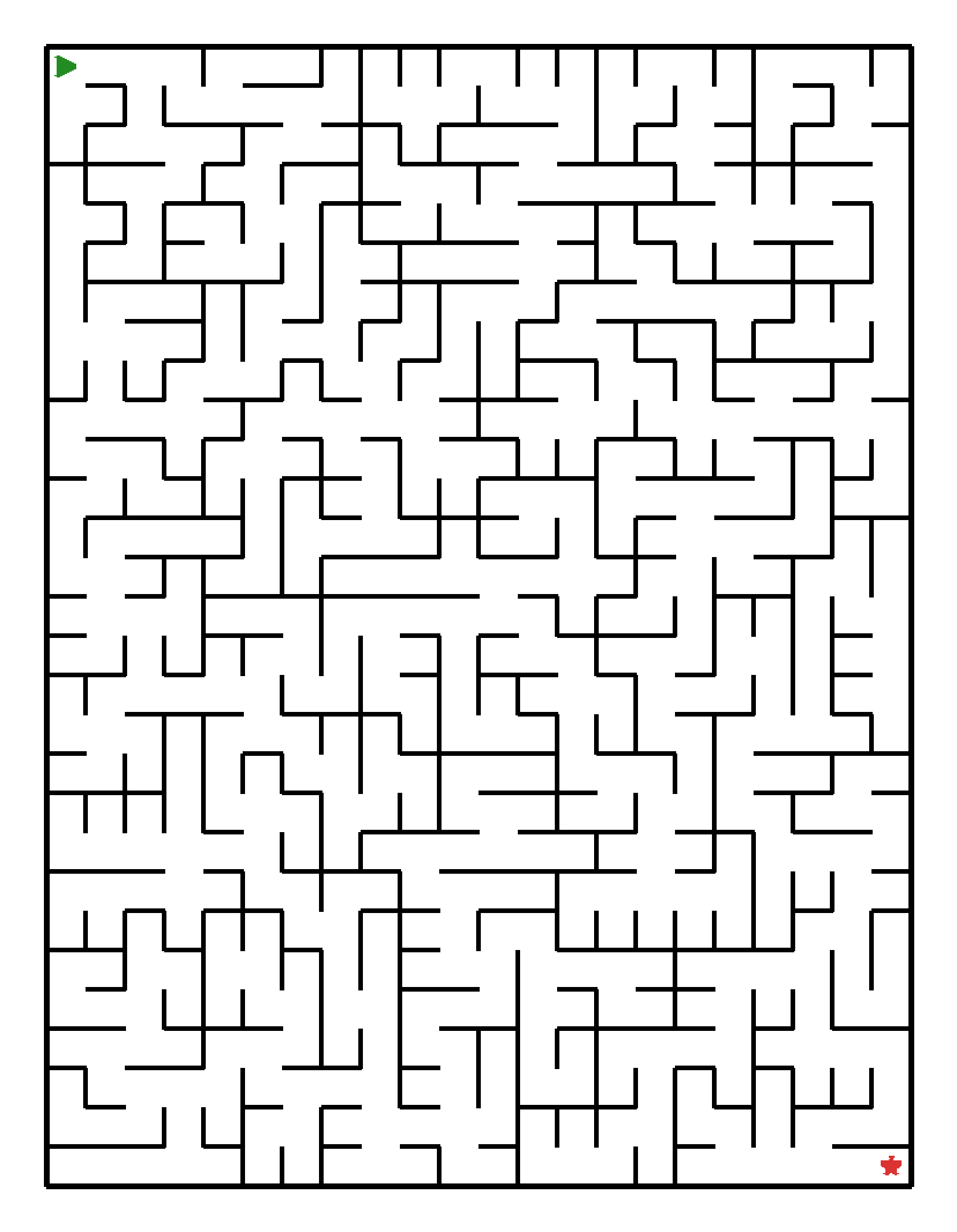 Labyrinth-Rätsel Labyrinth (schwer) für Grundschule aus der Kategorie Labyrinth - kostenlos ausdrucken