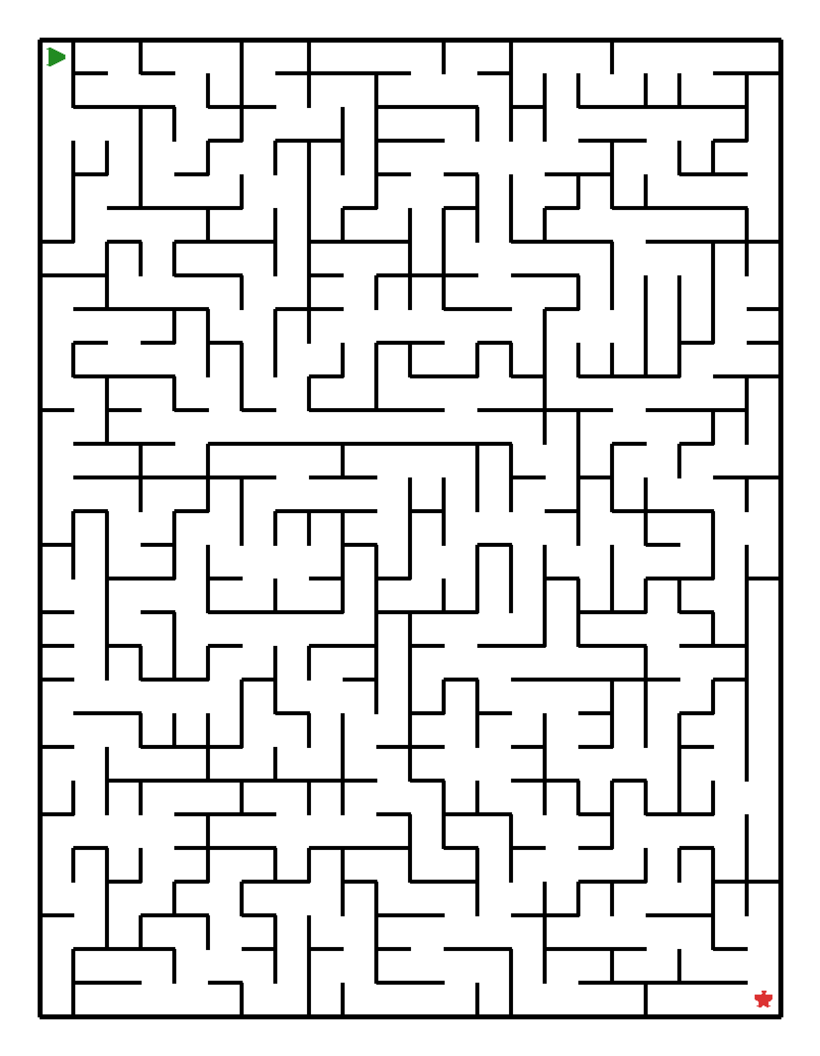 Labyrinth-Rätsel Labyrinth (schwer) für Grundschule aus der Kategorie Labyrinth - kostenlos ausdrucken