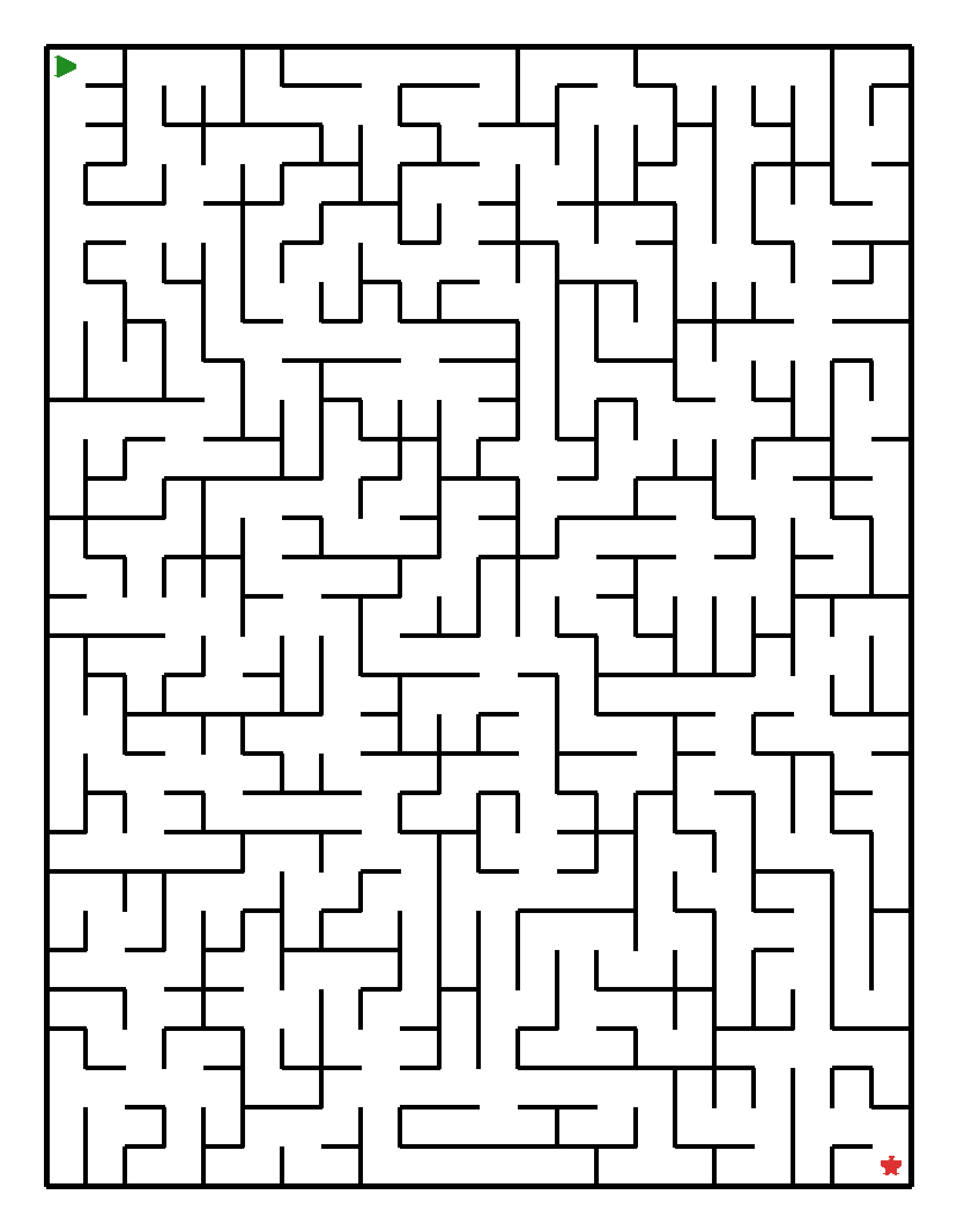 Labyrinth-Rätsel Labyrinth (schwer) für Grundschule aus der Kategorie Labyrinth - kostenlos ausdrucken