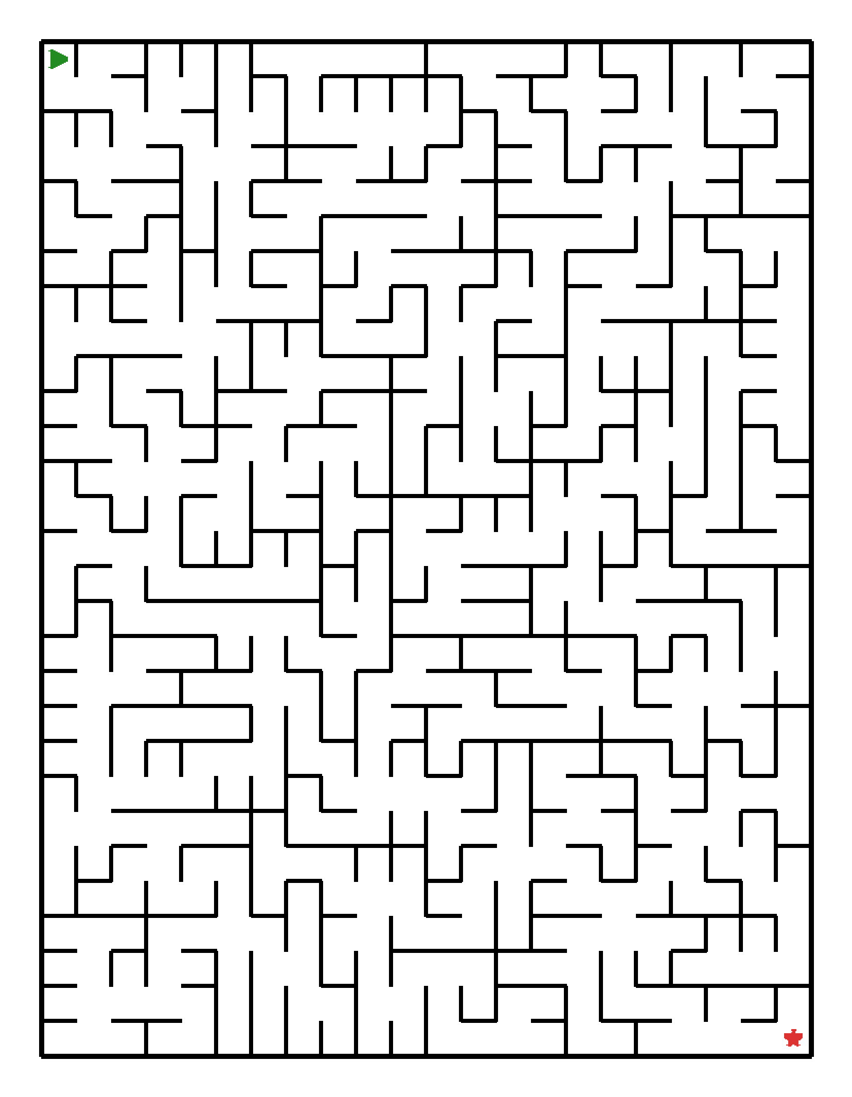 Labyrinth-Rätsel Labyrinth (schwer) für Grundschule aus der Kategorie Labyrinth - kostenlos ausdrucken