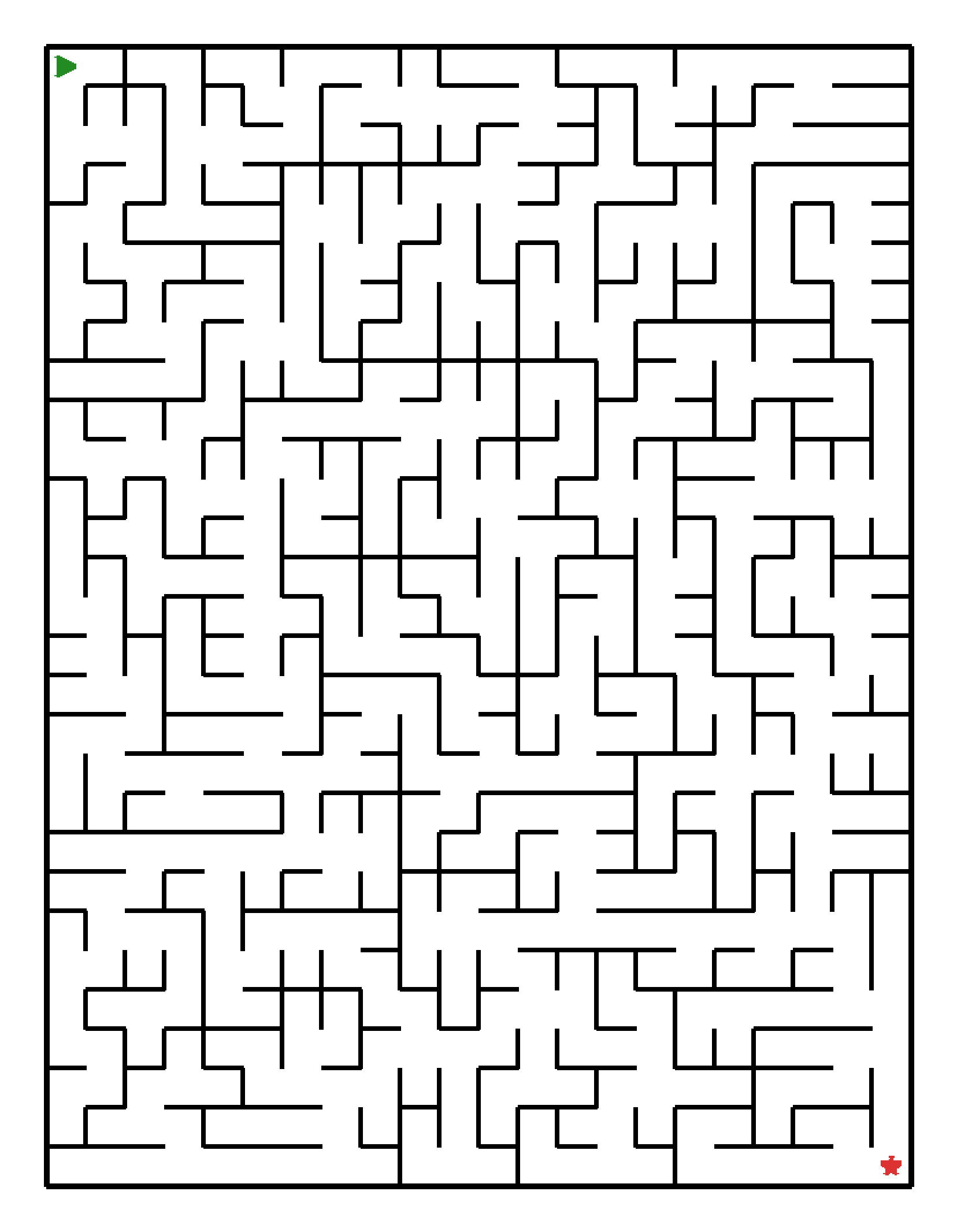 Labyrinth-Rätsel Labyrinth (schwer) für Grundschule aus der Kategorie Labyrinth - kostenlos ausdrucken