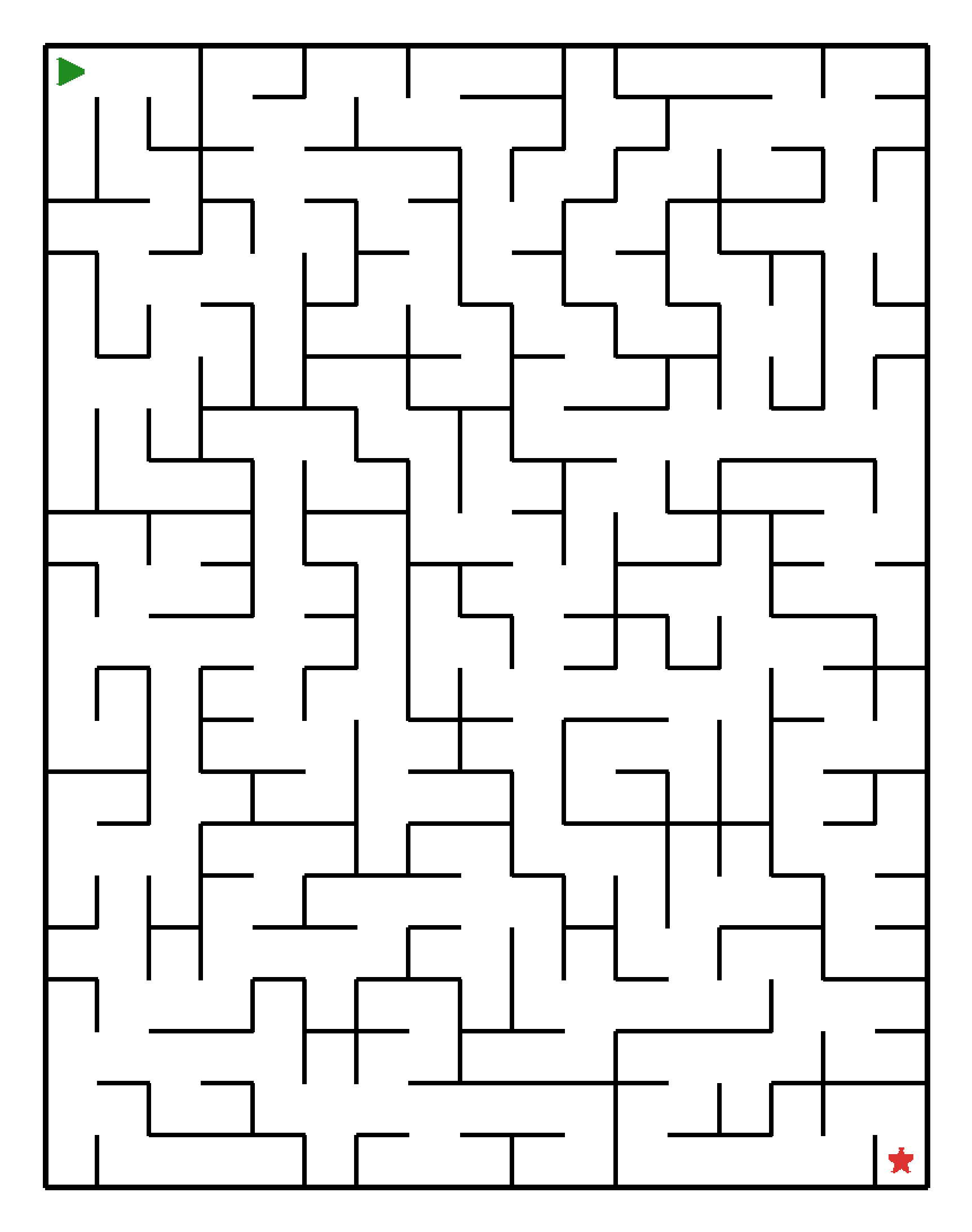 Labyrinth-Rätsel Labyrinth (mittel) für Grundschule aus der Kategorie Labyrinth - kostenlos ausdrucken