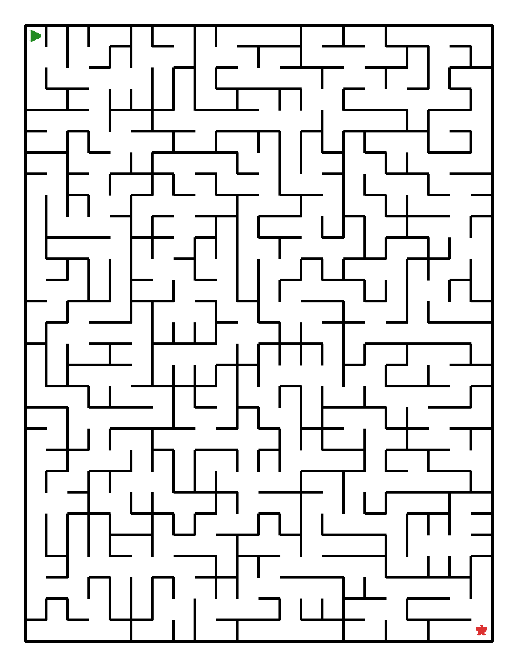 Labyrinth-Rätsel Labyrinth (schwer) für Grundschule aus der Kategorie Labyrinth - kostenlos ausdrucken