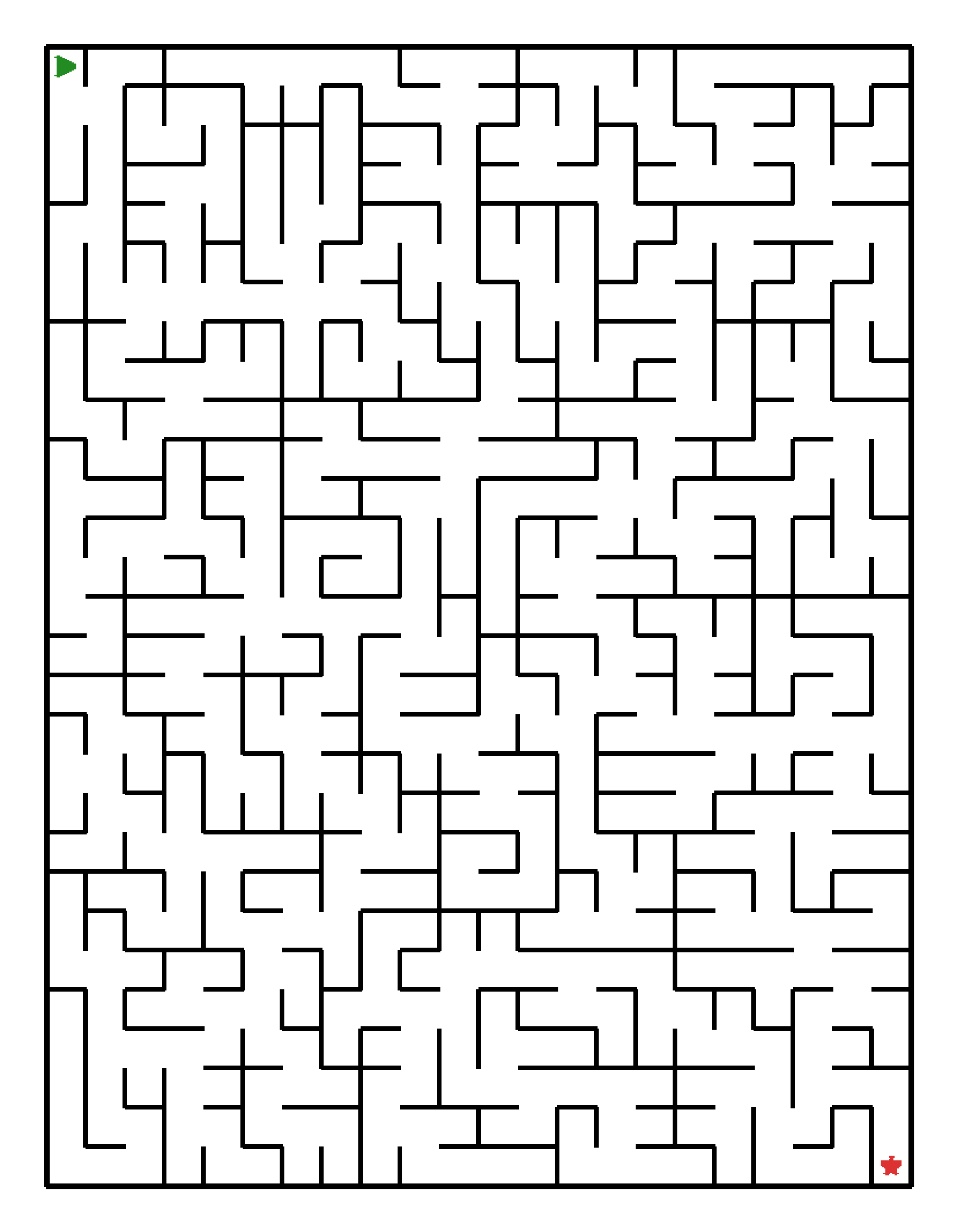 Labyrinth-Rätsel Labyrinth (schwer) für Grundschule aus der Kategorie Labyrinth - kostenlos ausdrucken