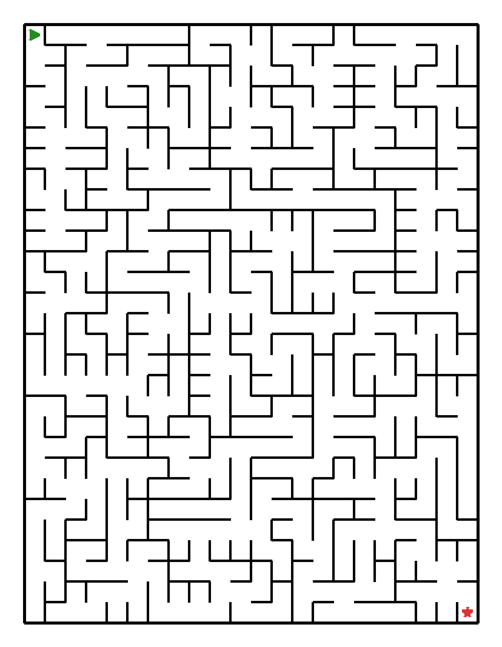 Labyrinth-Rätsel Labyrinth (schwer) für Grundschule aus der Kategorie Labyrinth - kostenlos ausdrucken