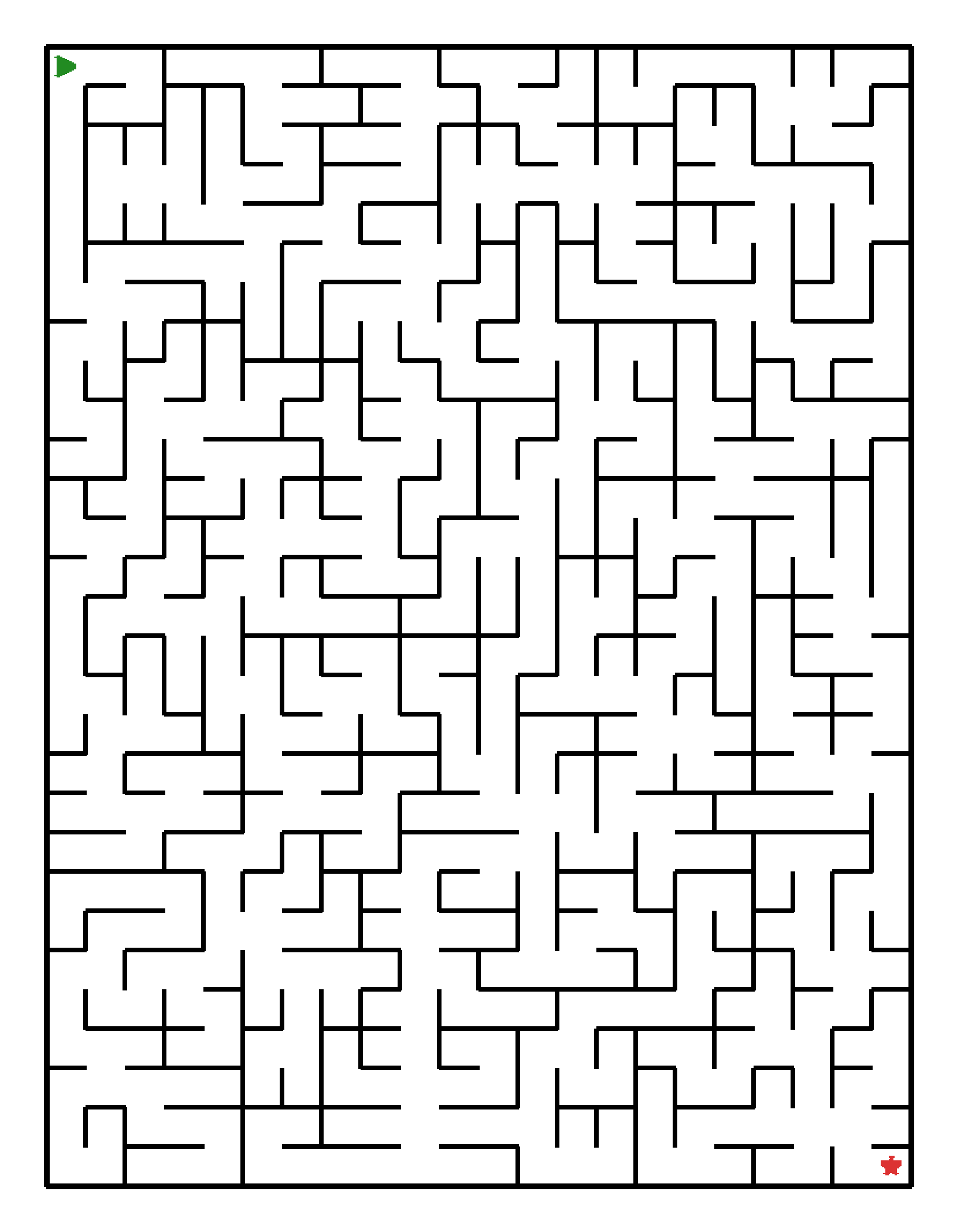 Labyrinth-Rätsel Labyrinth (schwer) für Grundschule aus der Kategorie Labyrinth - kostenlos ausdrucken