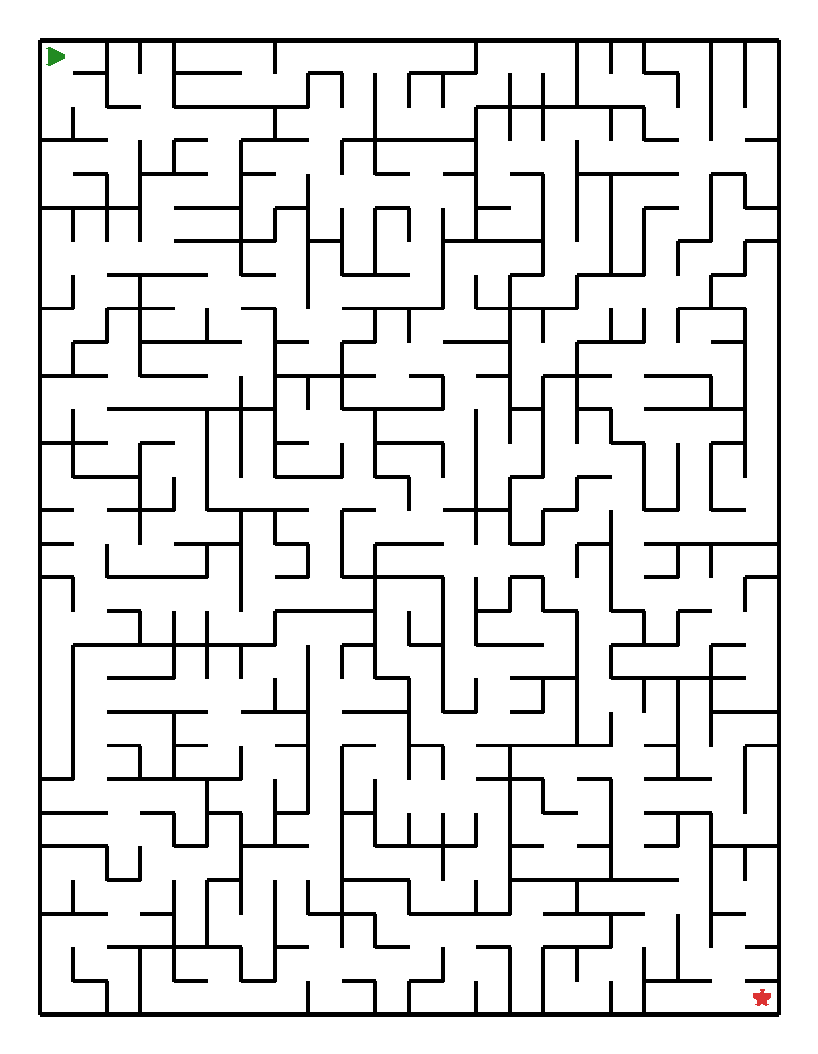 Labyrinth-Rätsel Labyrinth (schwer) für Grundschule aus der Kategorie Labyrinth - kostenlos ausdrucken