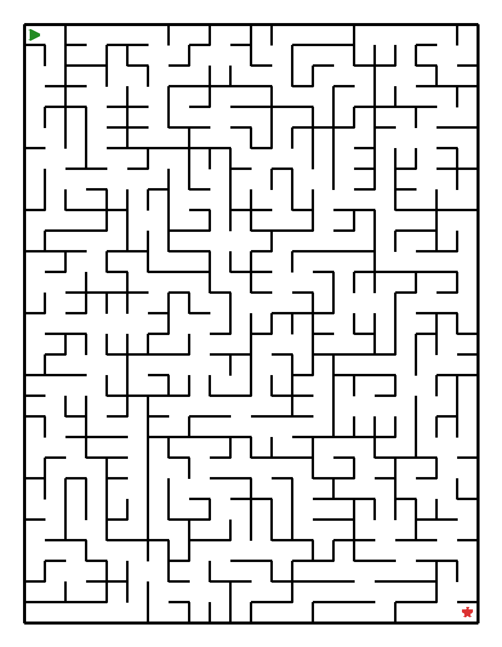 Labyrinth-Rätsel Labyrinth (schwer) für Grundschule aus der Kategorie Labyrinth - kostenlos ausdrucken