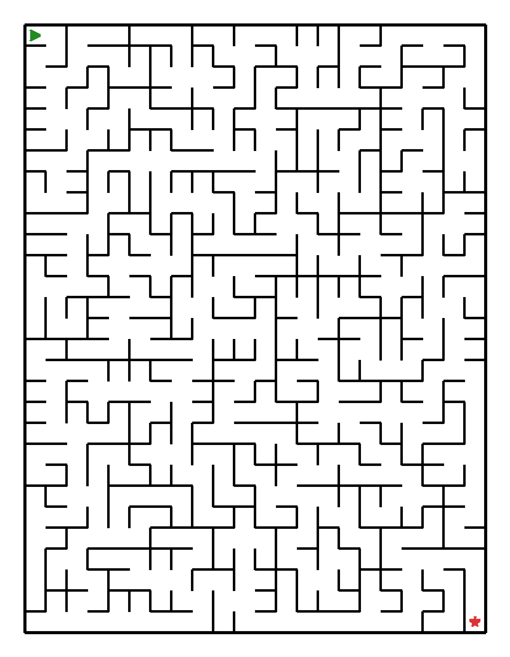 Labyrinth-Rätsel Labyrinth (schwer) für Grundschule aus der Kategorie Labyrinth - kostenlos ausdrucken