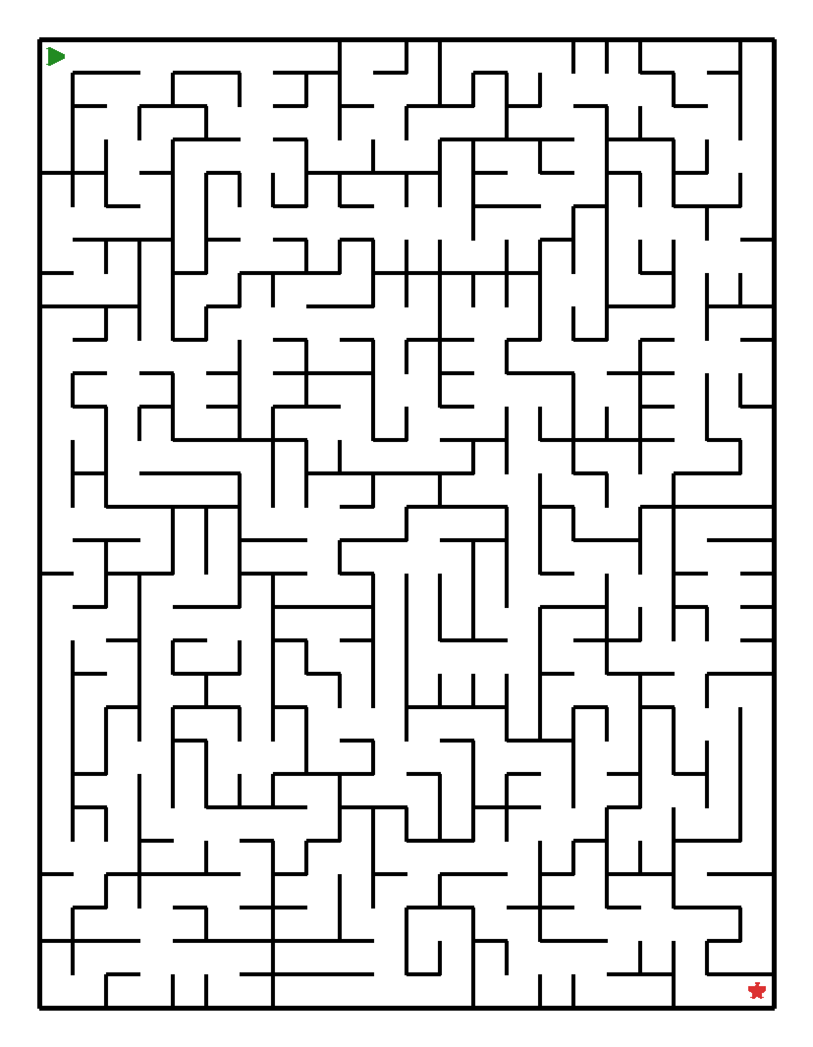 Labyrinth-Rätsel Labyrinth (schwer) für Grundschule aus der Kategorie Labyrinth - kostenlos ausdrucken