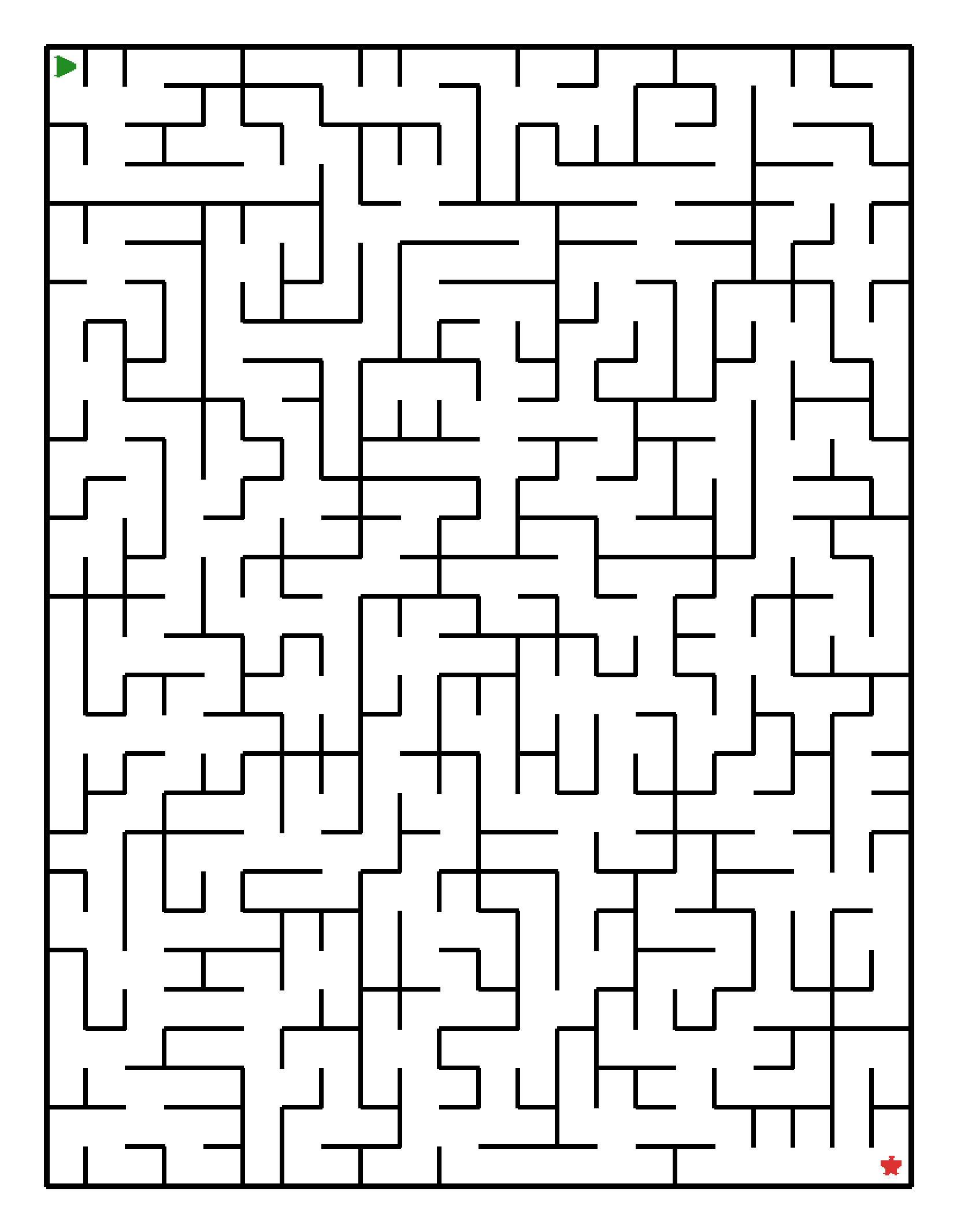 Labyrinth-Rätsel Labyrinth (schwer) für Grundschule aus der Kategorie Labyrinth - kostenlos ausdrucken