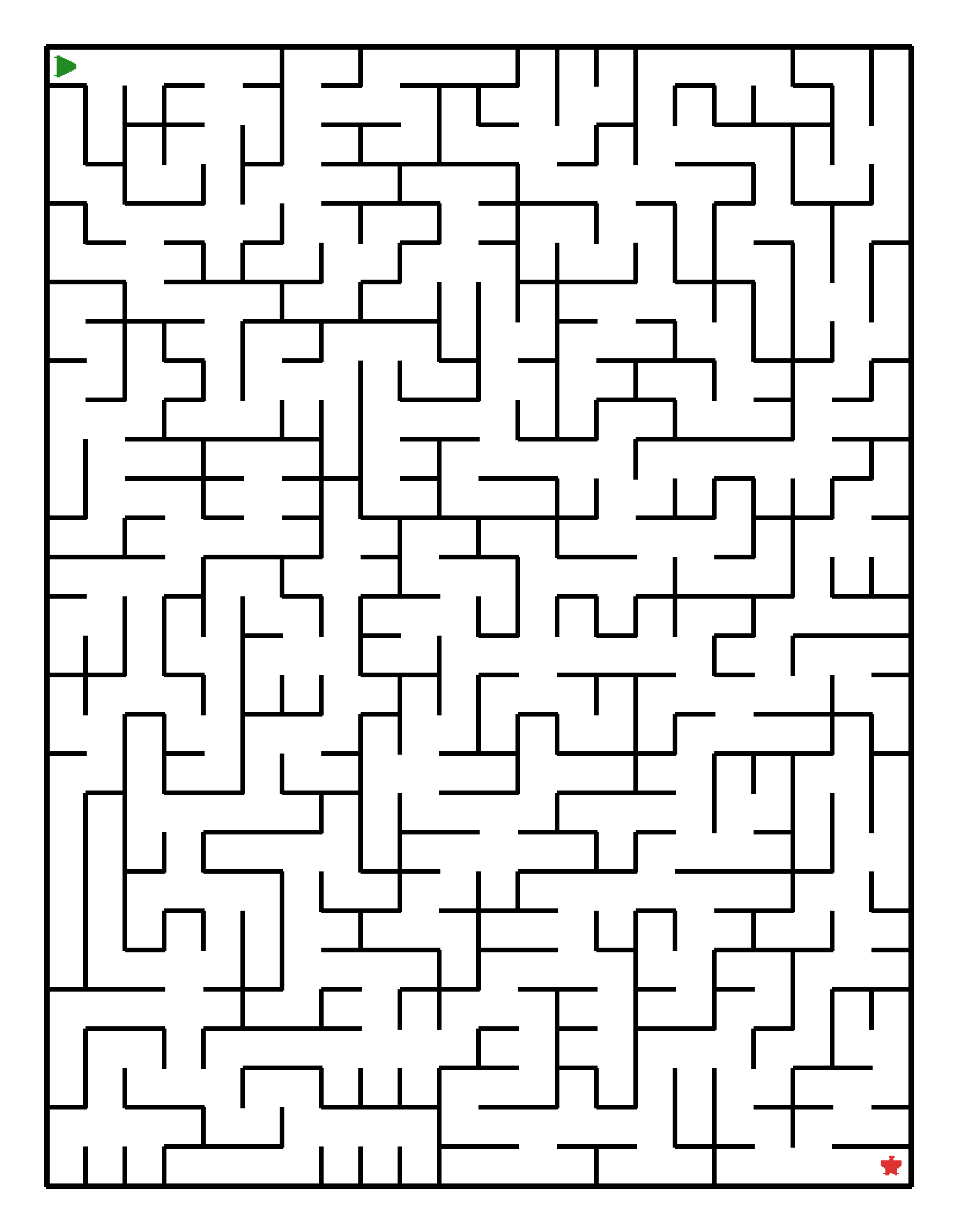 Labyrinth-Rätsel Labyrinth (schwer) für Grundschule aus der Kategorie Labyrinth - kostenlos ausdrucken