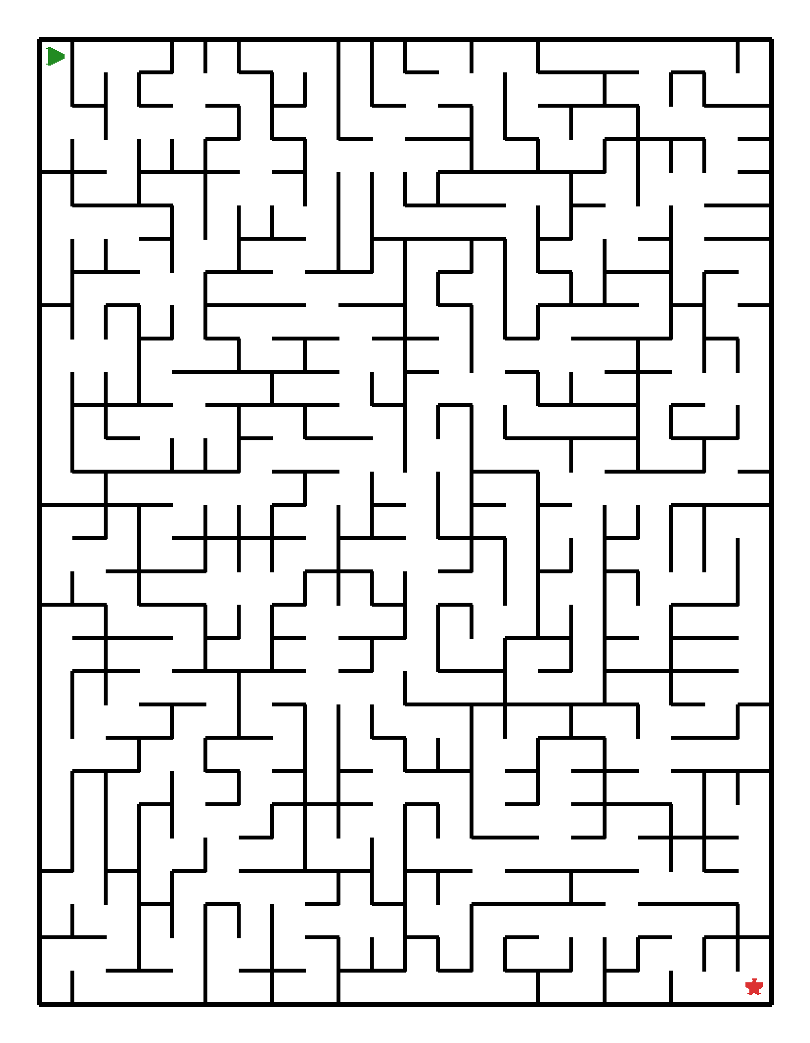 Labyrinth-Rätsel Labyrinth (schwer) für Grundschule aus der Kategorie Labyrinth - kostenlos ausdrucken