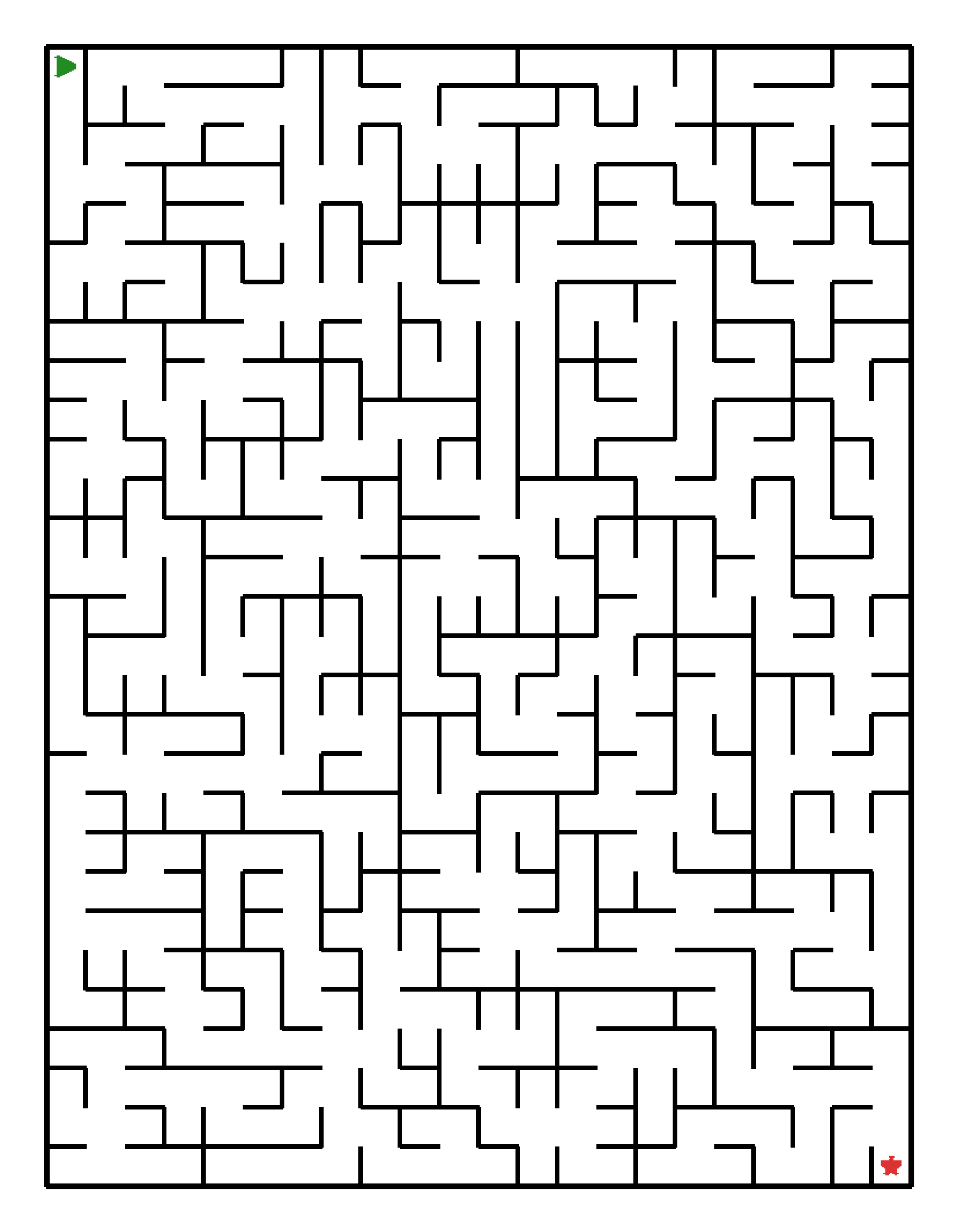 Labyrinth-Rätsel Labyrinth (schwer) für Grundschule aus der Kategorie Labyrinth - kostenlos ausdrucken