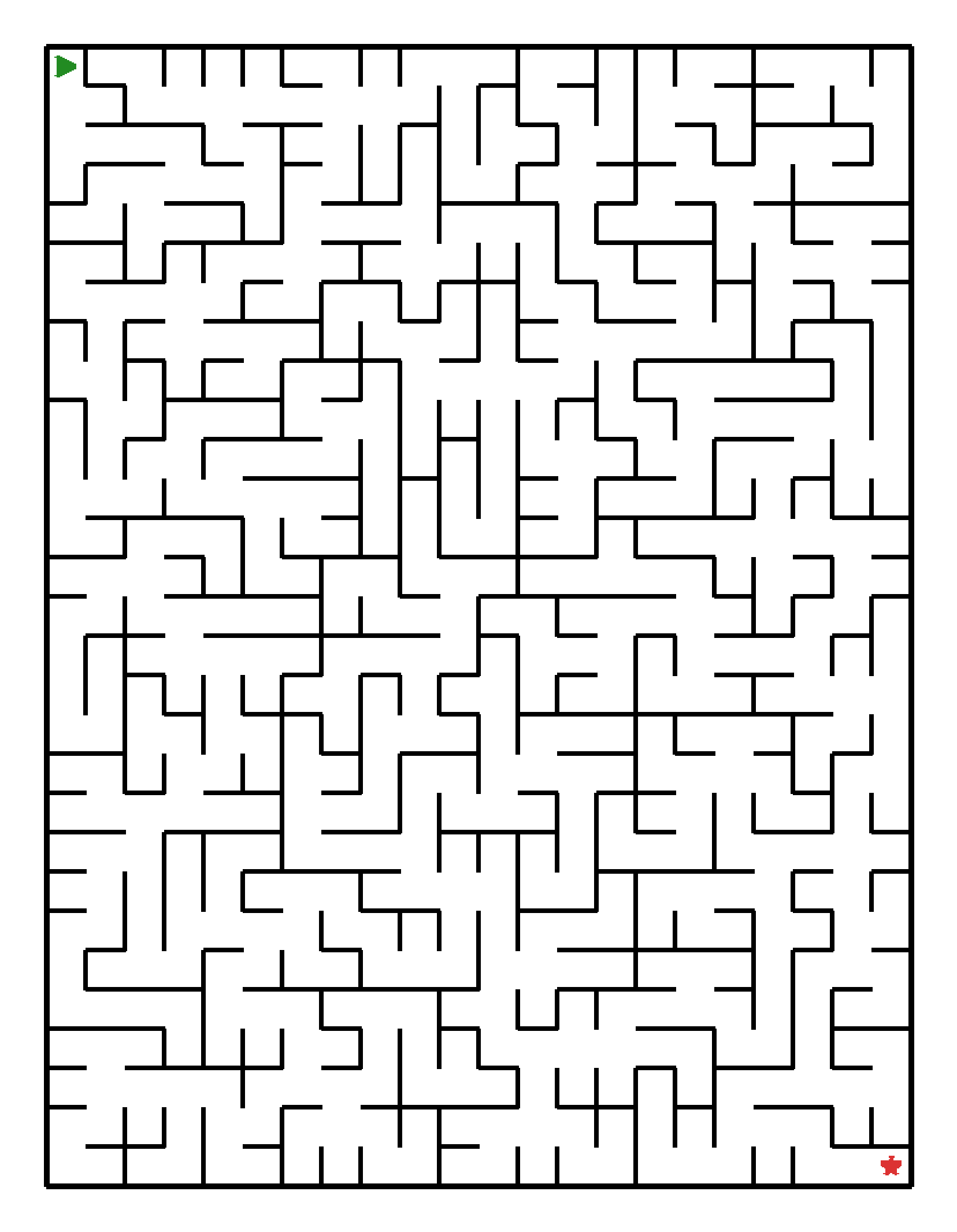 Labyrinth-Rätsel Labyrinth (schwer) für Grundschule aus der Kategorie Labyrinth - kostenlos ausdrucken