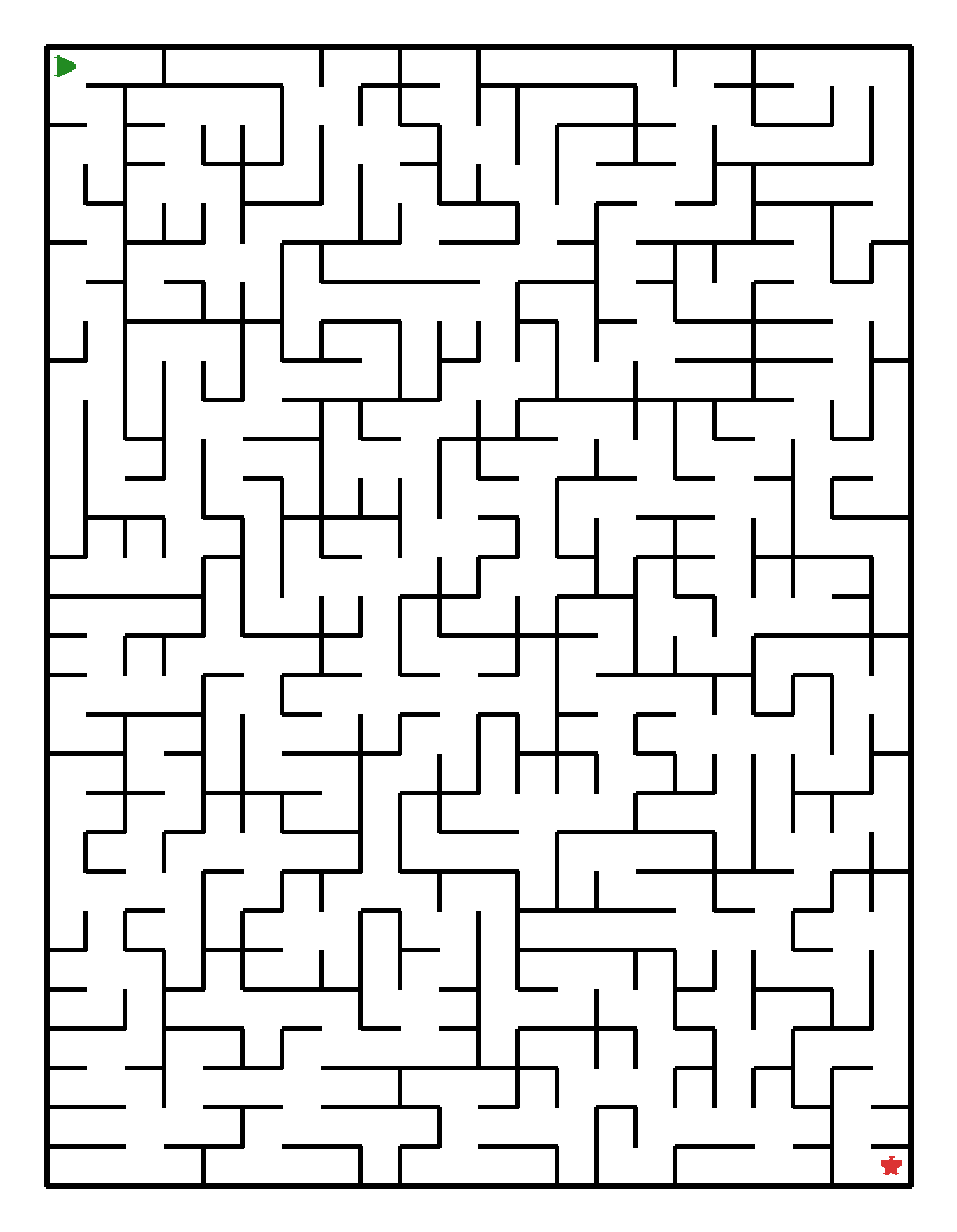 Labyrinth-Rätsel Labyrinth (schwer) für Grundschule aus der Kategorie Labyrinth - kostenlos ausdrucken