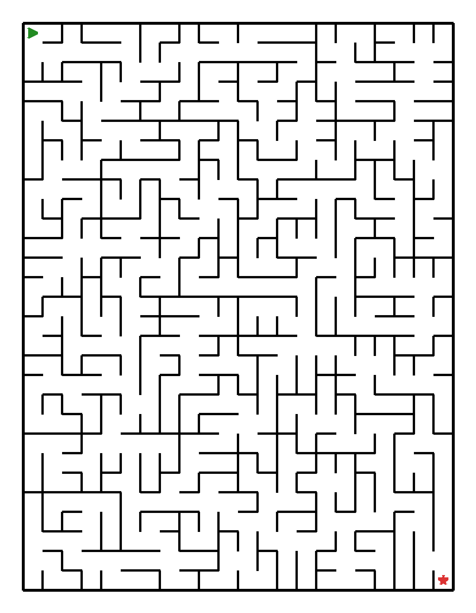 Labyrinth-Rätsel Labyrinth (schwer) für Grundschule aus der Kategorie Labyrinth - kostenlos ausdrucken