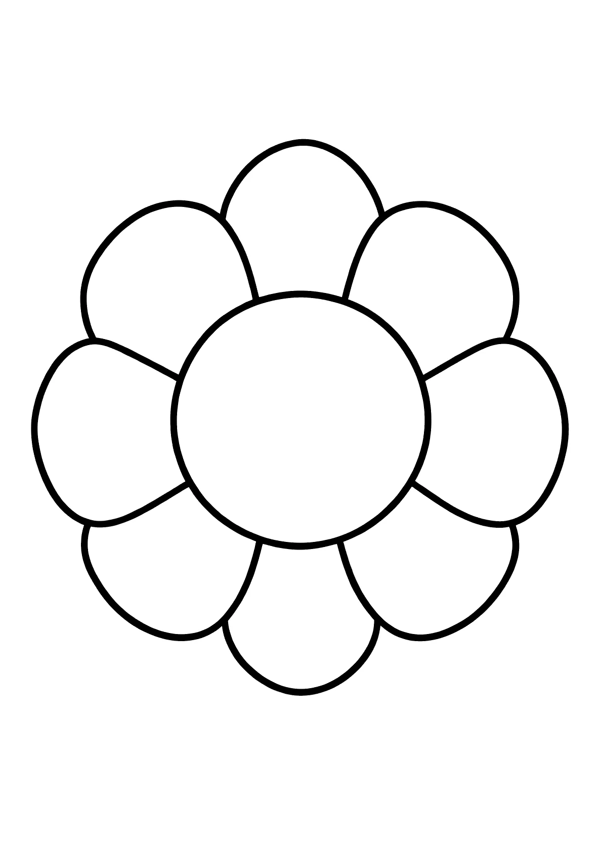 Klassisches Mandala Blütenblätter 6 - Kostenloses Ausmalbild zum Ausdrucken