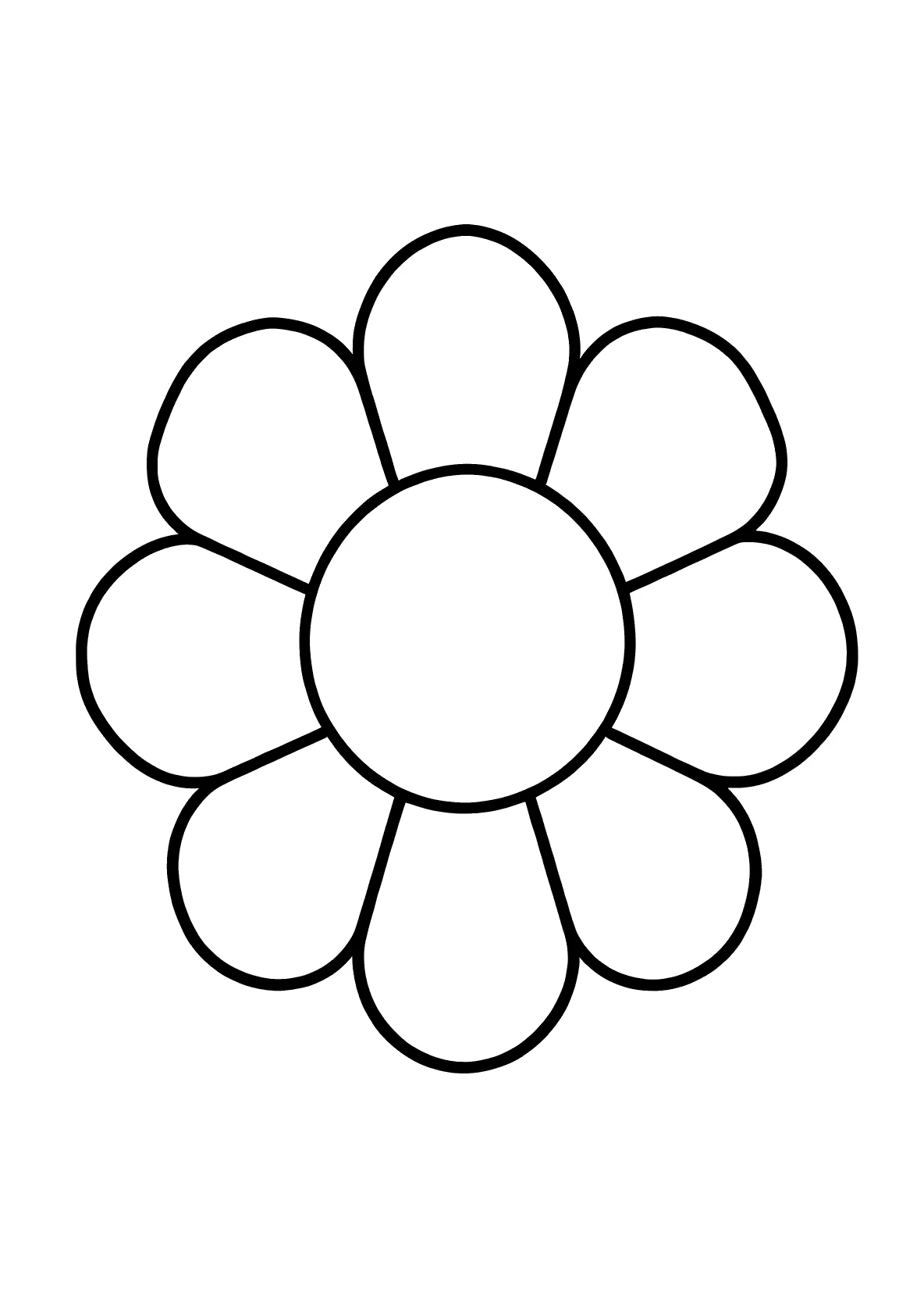 Klassisches Mandala Blütenblätter 8 - Kostenloses Ausmalbild zum Ausdrucken