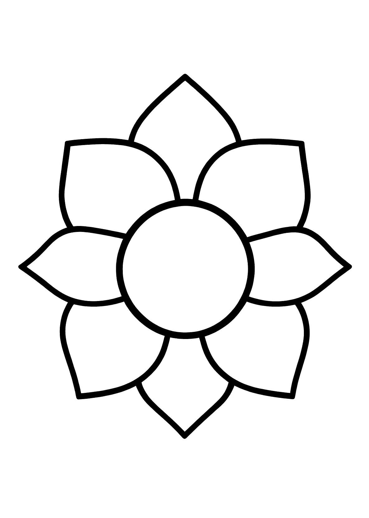 Klassisches Mandala Herzformen 6 - Kostenloses Ausmalbild zum Ausdrucken